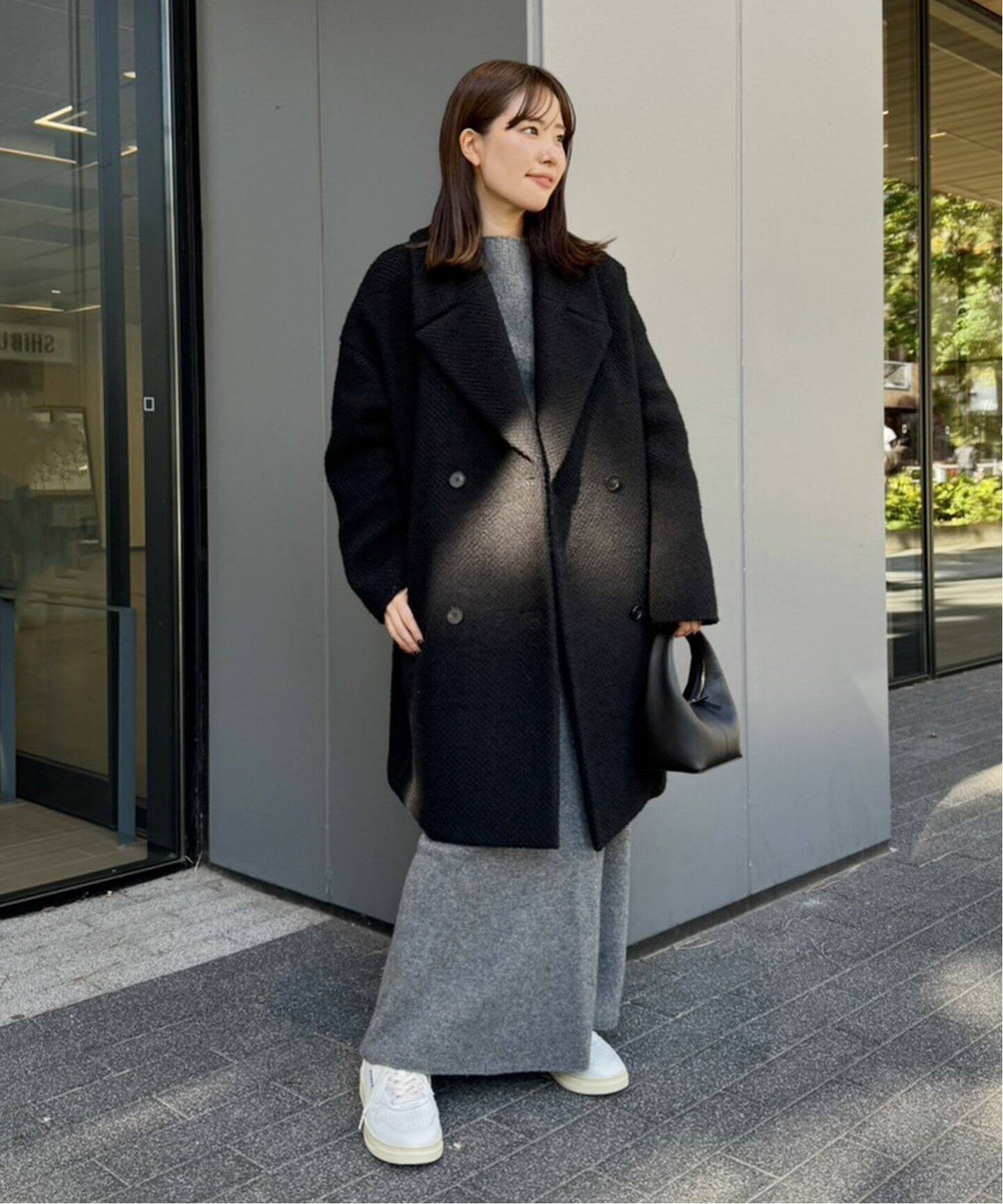 GIOLICA ヘリンボン コクーンコート（その他ブルゾン／アウター  