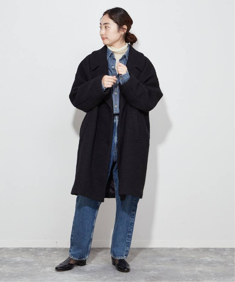 GIOLICA ヘリンボン コクーンコート（その他ブルゾン／アウター  