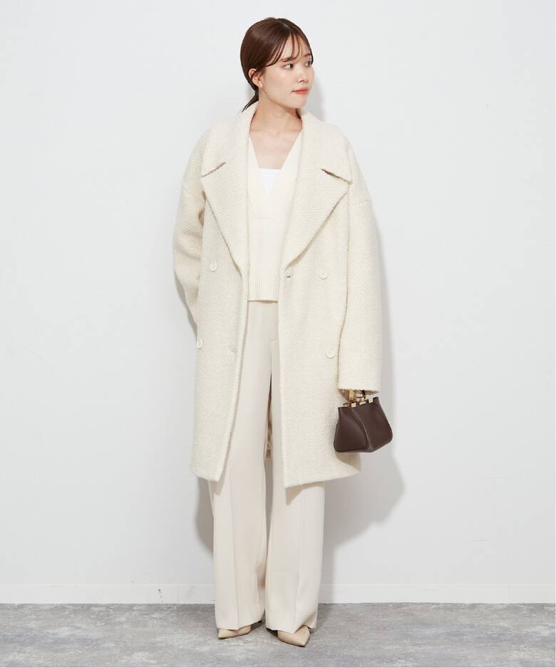 GIOLICA ヘリンボン コクーンコート（その他ブルゾン／アウター  