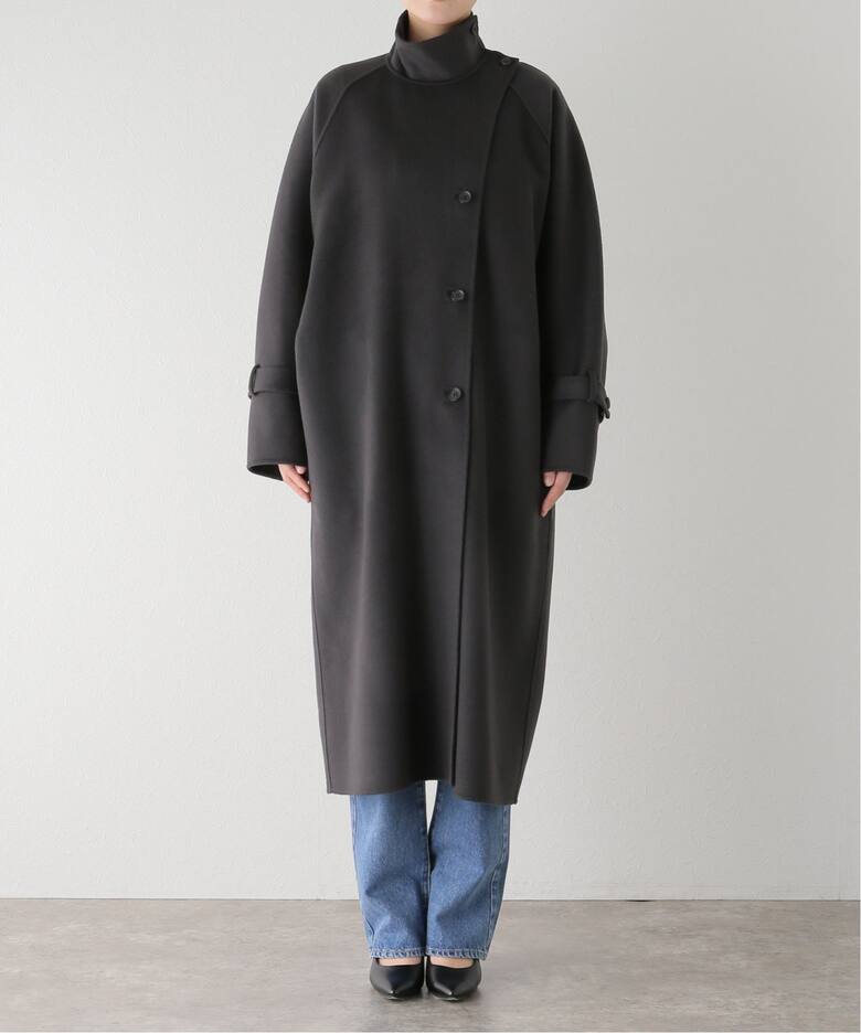 super160 リバー スタンドカラー ロングコート（その他ブルゾン  