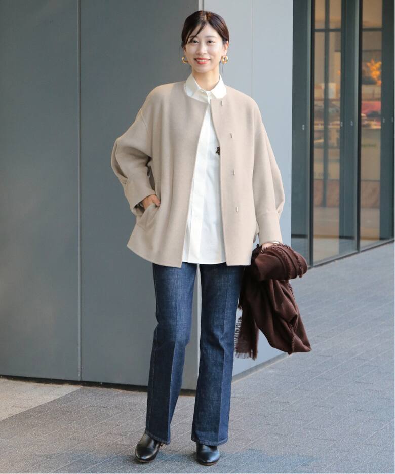 Super160 リバー バルーン袖 コート（その他ブルゾン／アウター  