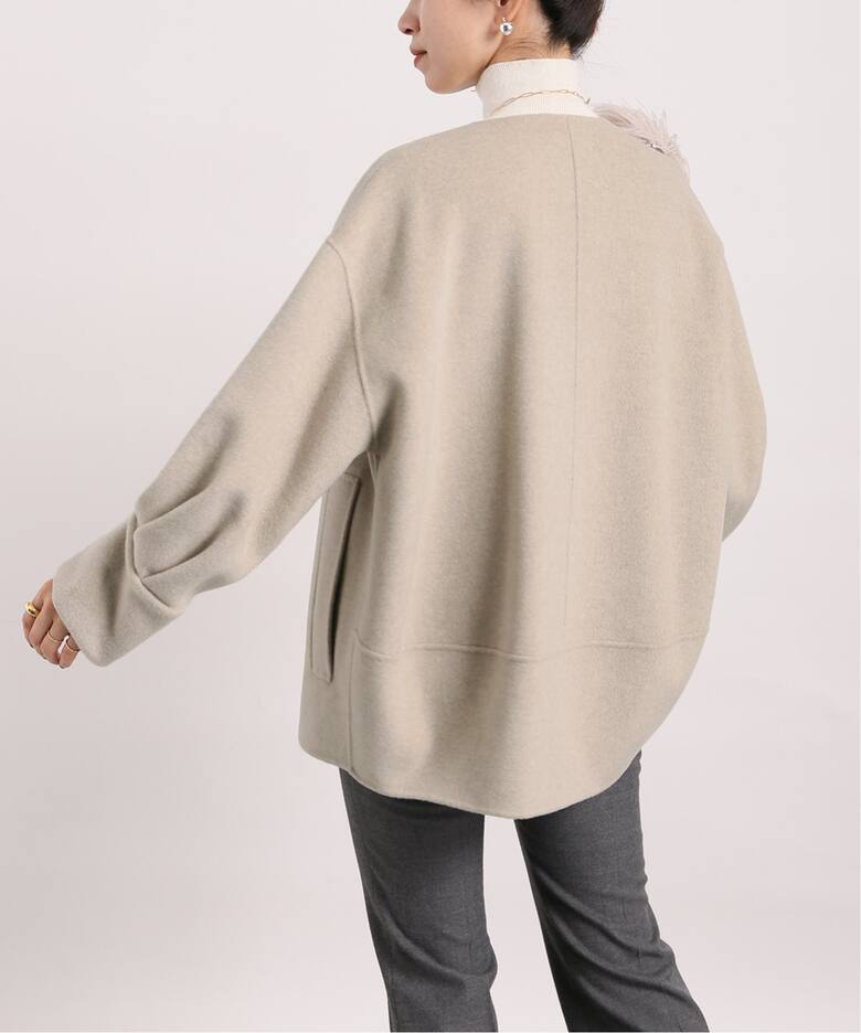 Super160 リバー バルーン袖 コート（その他ブルゾン／アウター  