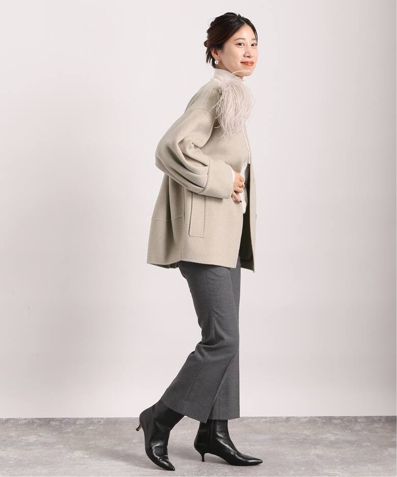 Super160 リバー バルーン袖 コート（その他ブルゾン／アウター  