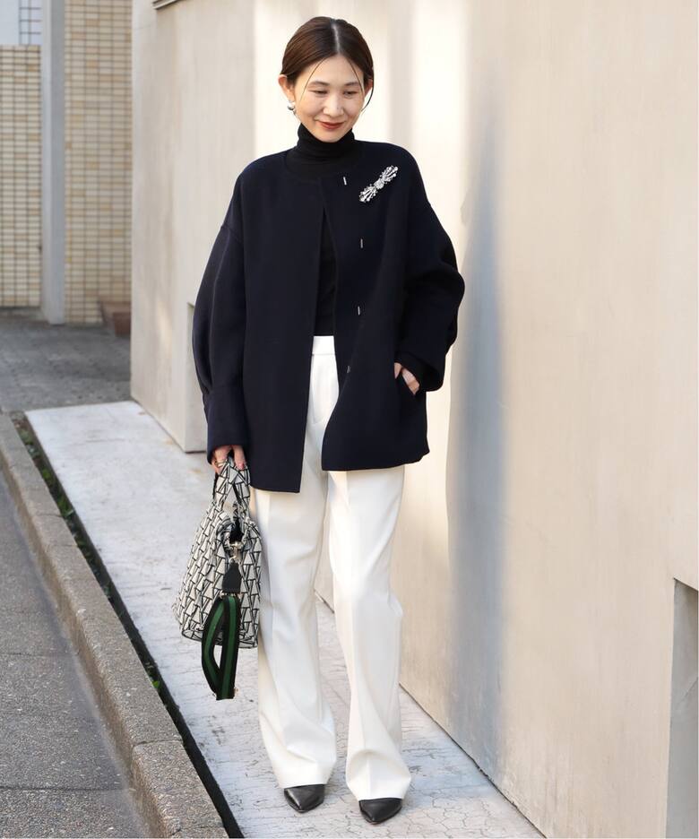 Super160 リバー バルーン袖 コート（その他ブルゾン／アウター  