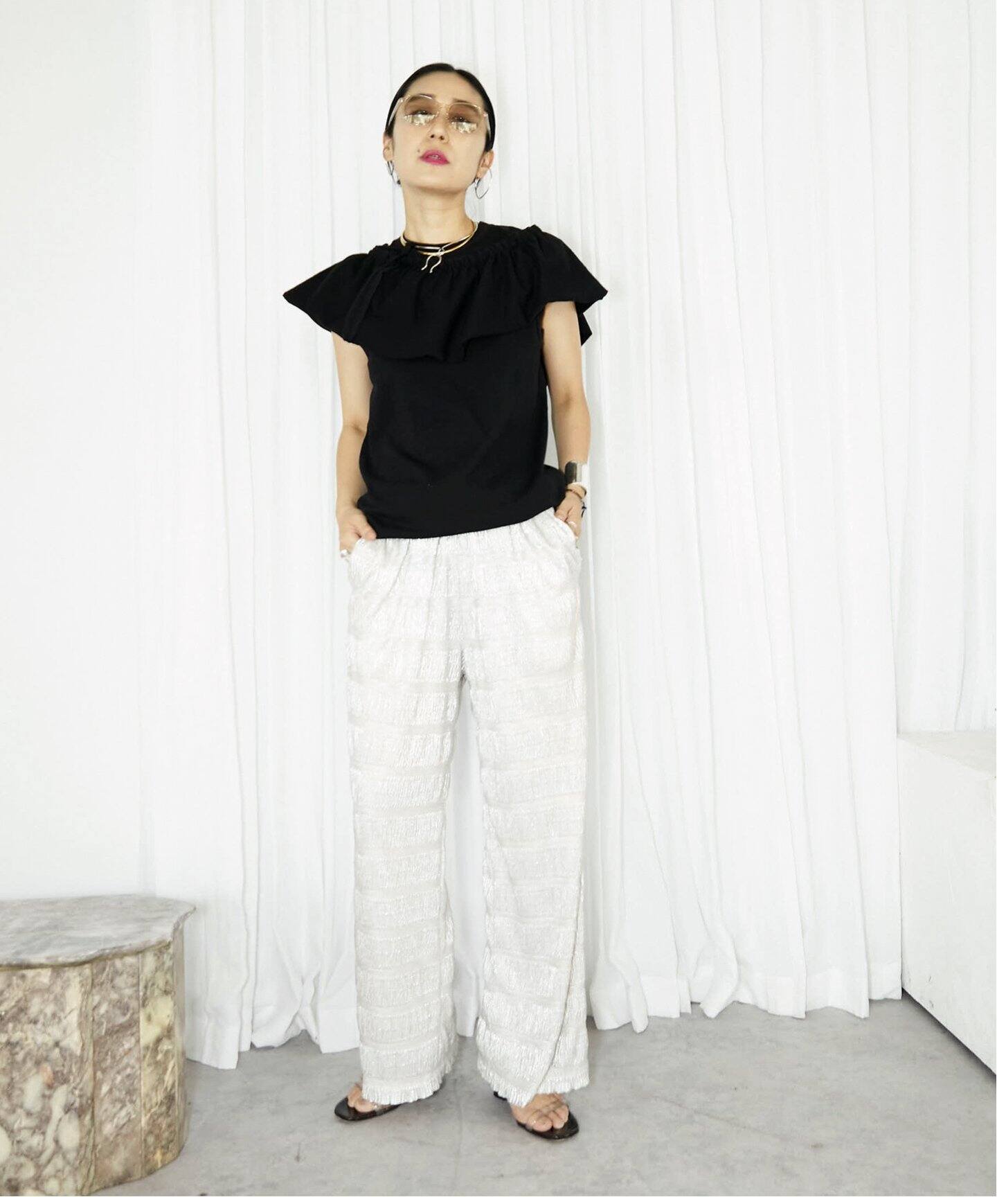 METALLIC GATHERING パンツ（その他パンツ）｜CITYSHOP（シティ  