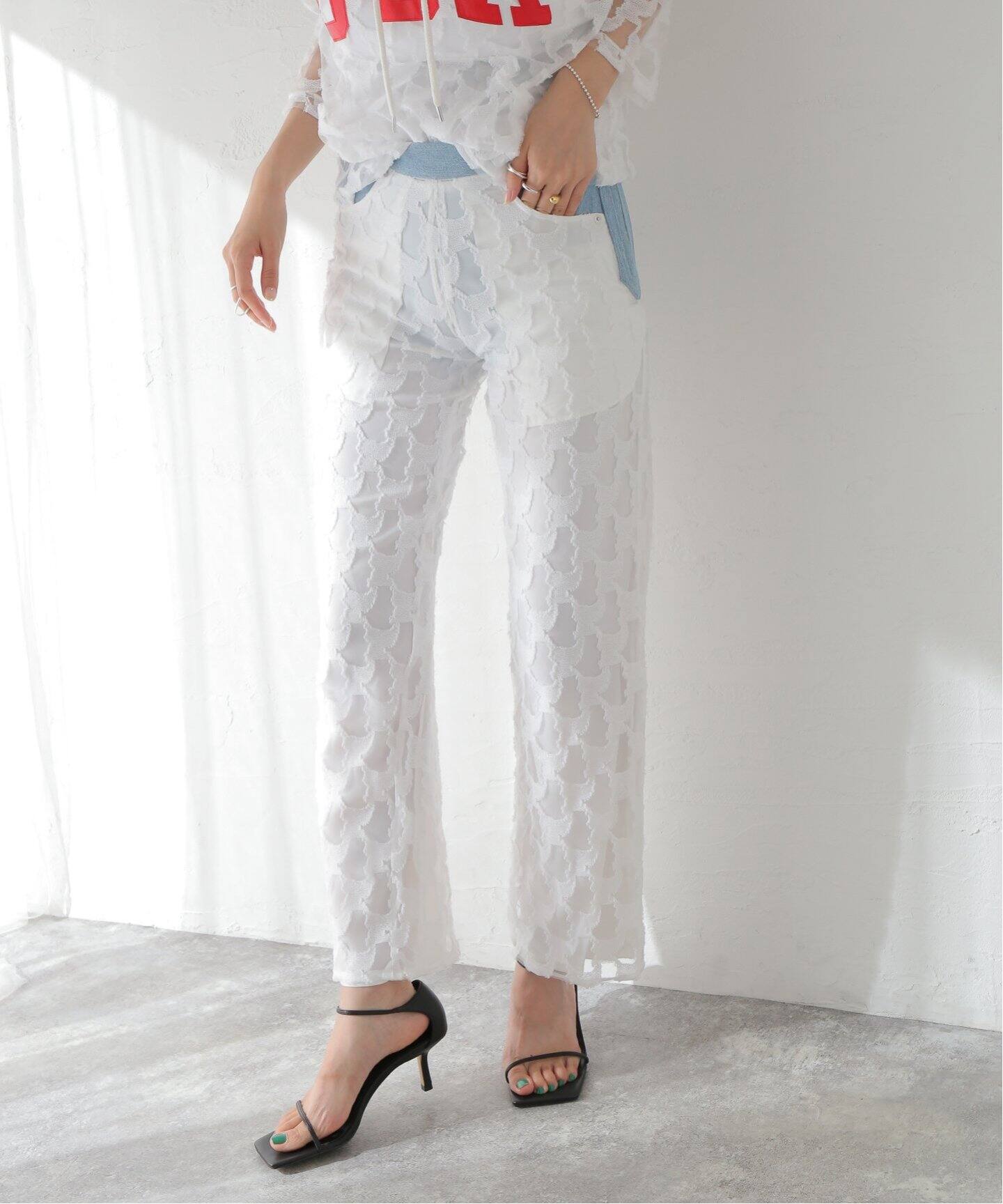 MASU / エムエーエスユー】ANGEL LACE JEANS：パンツ（その他パンツ 