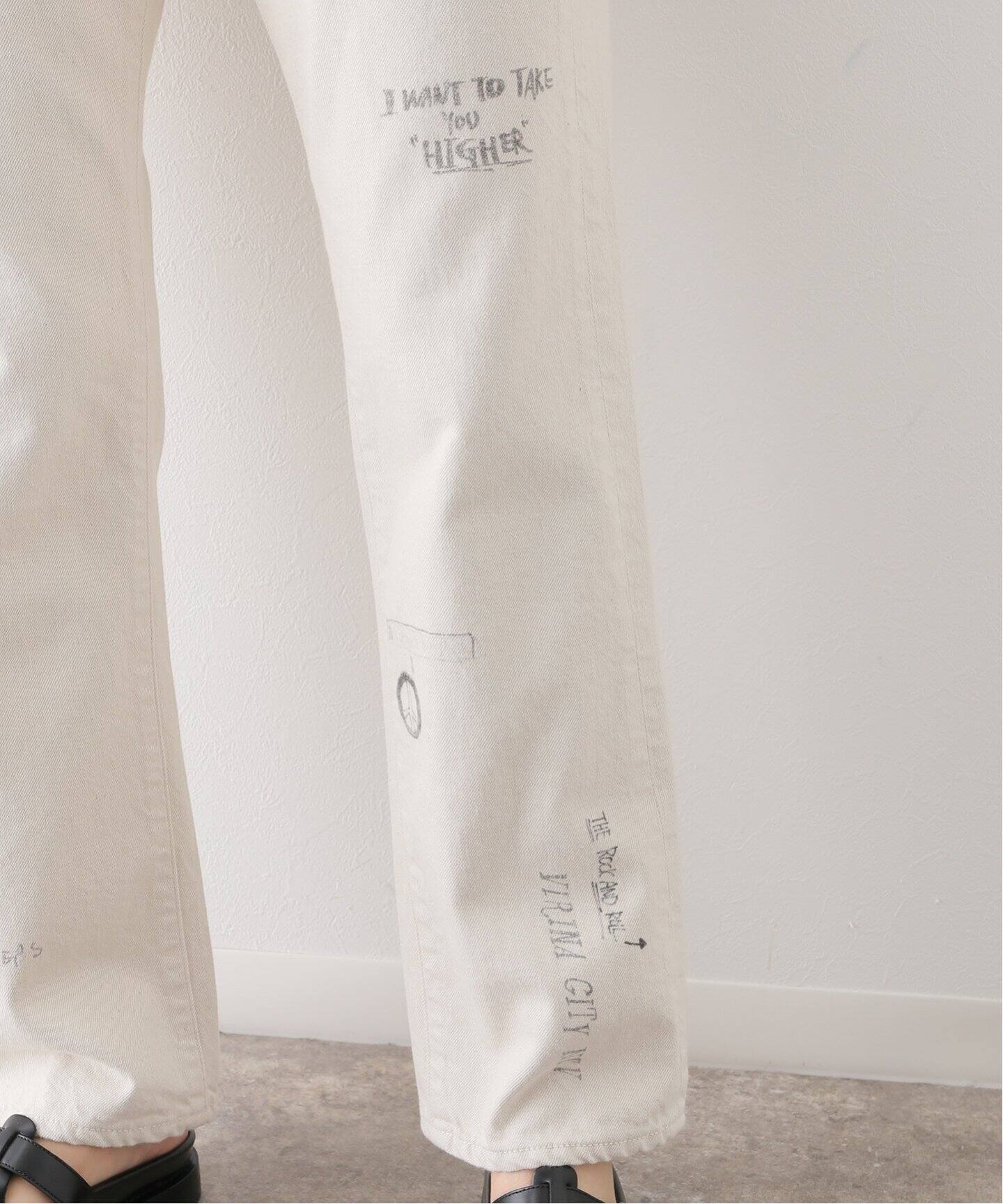 KURO/クロ】CARVER OFF WHITE VW002：デニムパンツ（デニムパンツ 