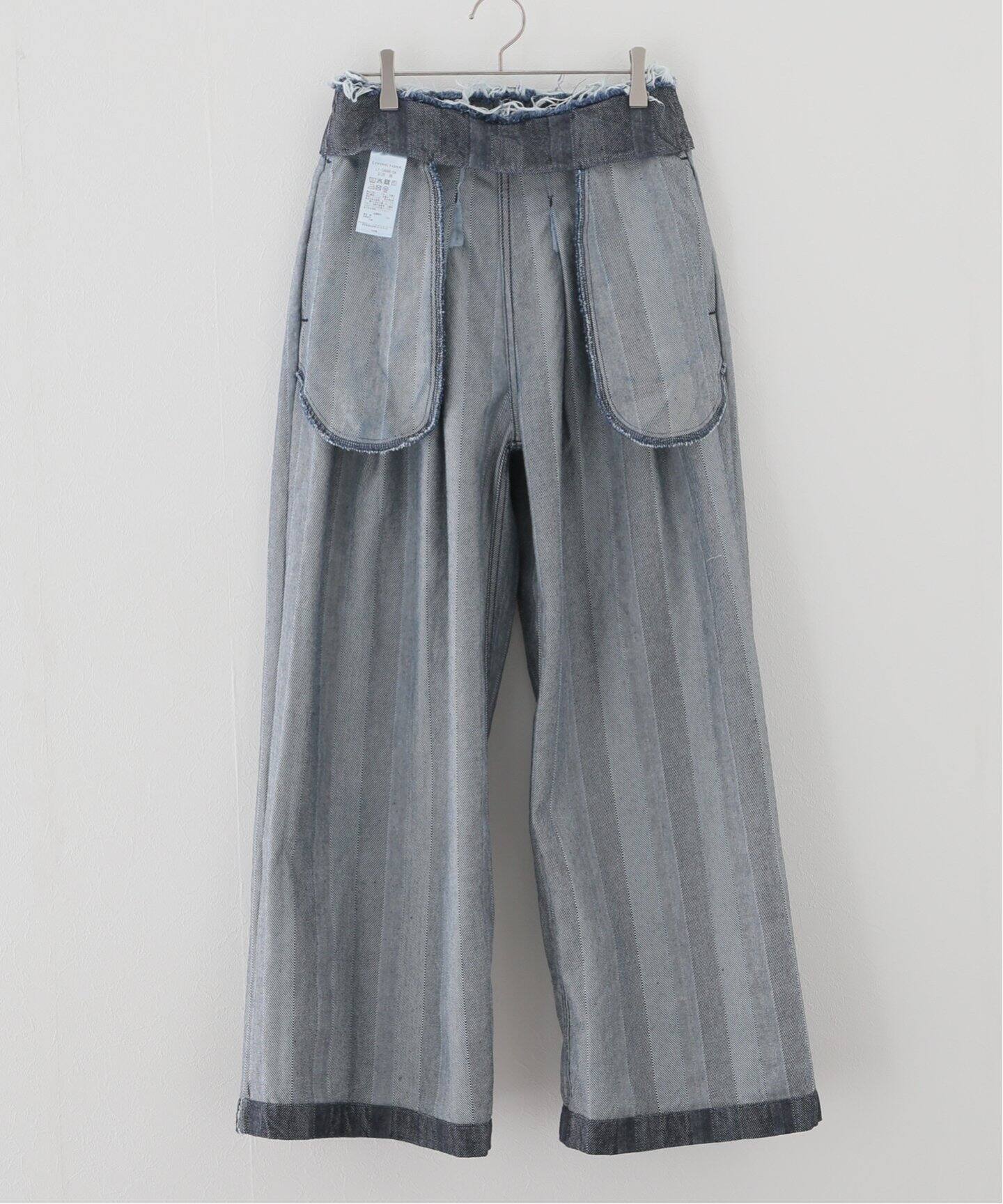 LIVINGTONE/リヴィントーン】Lace up waist：デニムパンツ（デニム 