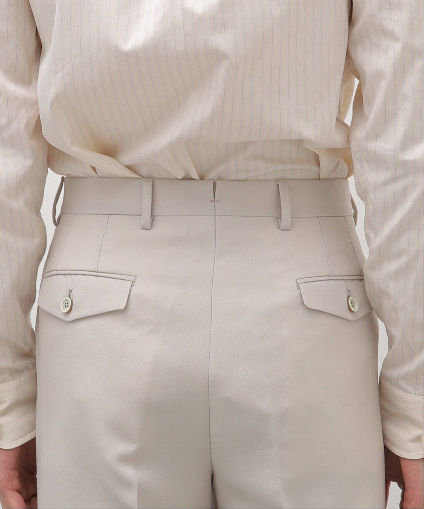 HUSBANDS/ハズバンズ】High Waisted Trousers（スラックス）｜L