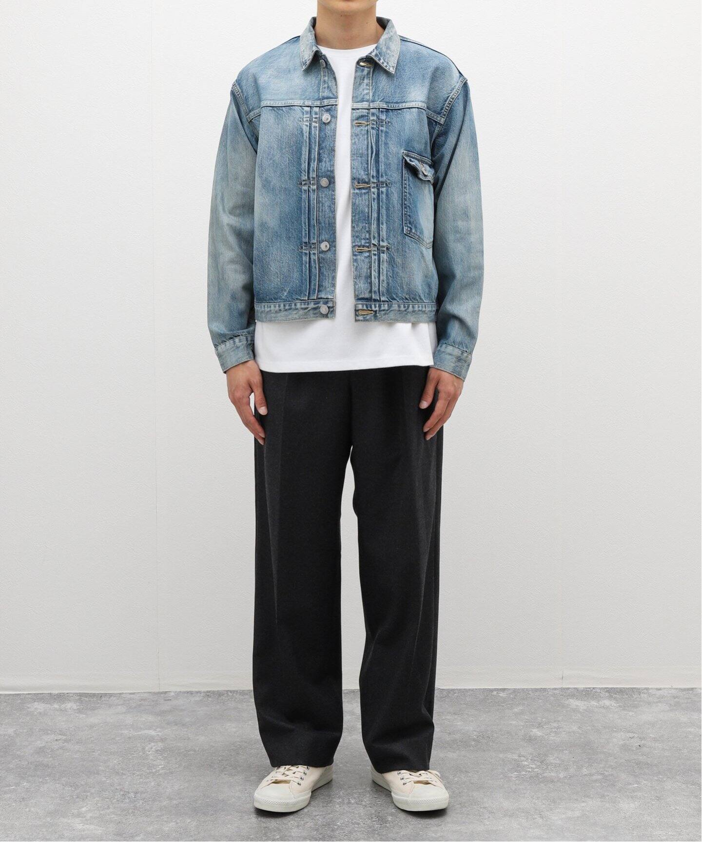 A.PRESSE/アプレッセ】Wide Tapered Trousers（スラックス）｜L 