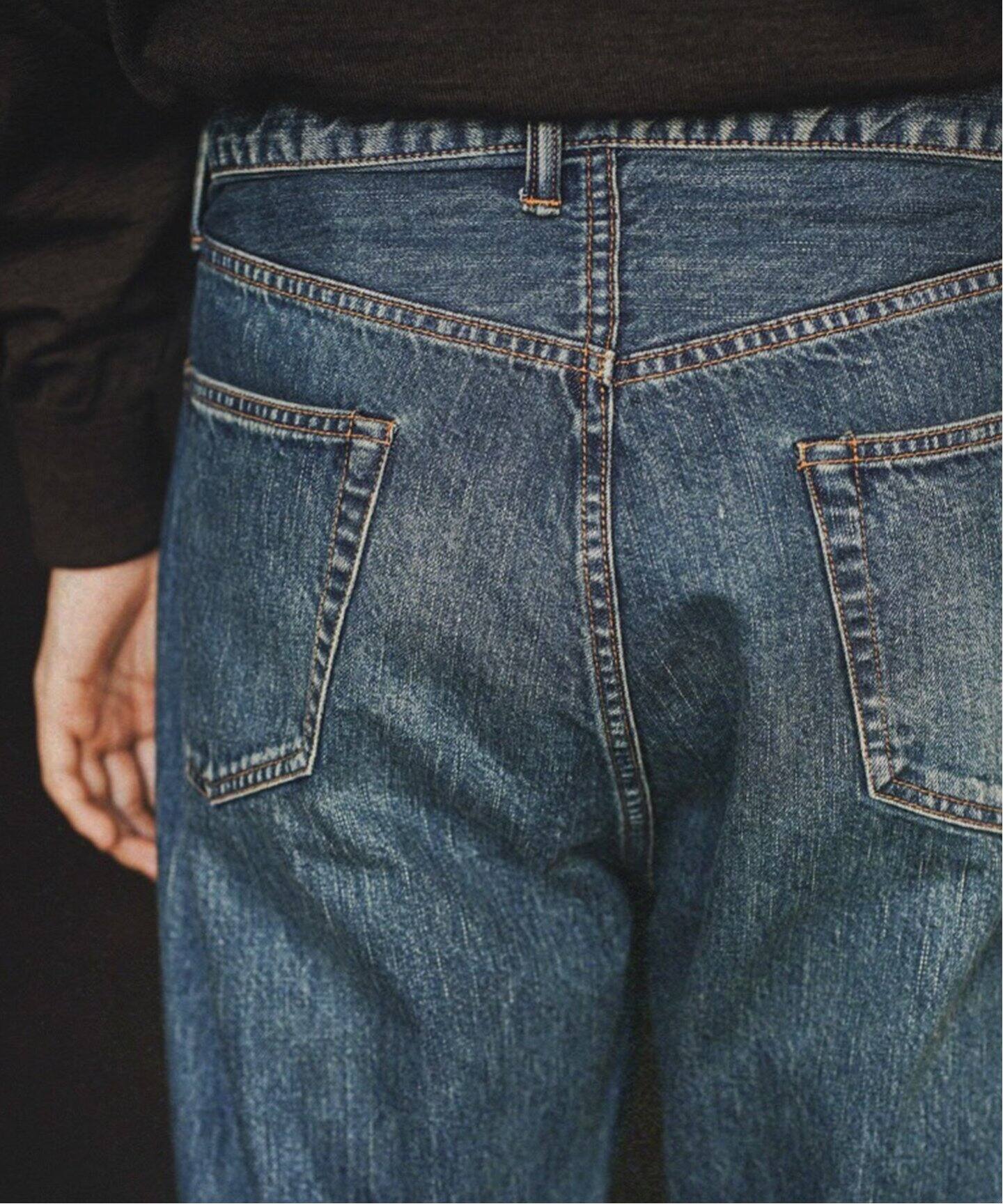 A.PRESSE/アプレッセ】Washed Denim Wide Pants（デニムパンツ 