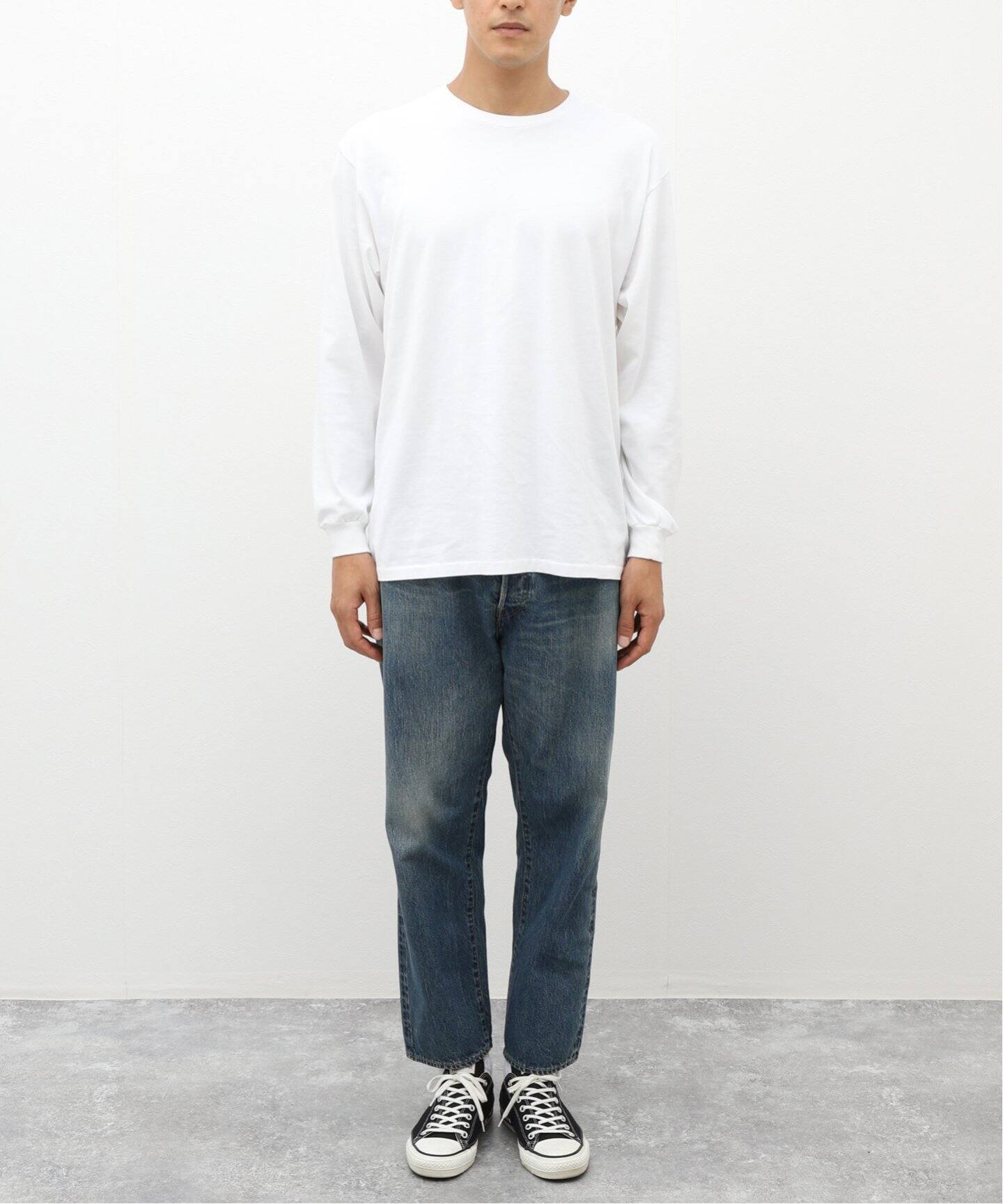 A.PRESSE/アプレッセ】Washed Denim Wide Pants（デニムパンツ  