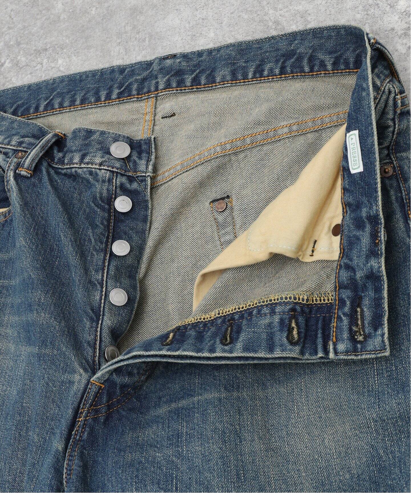 A.PRESSE/アプレッセ】Washed Denim Wide Pants（デニムパンツ 