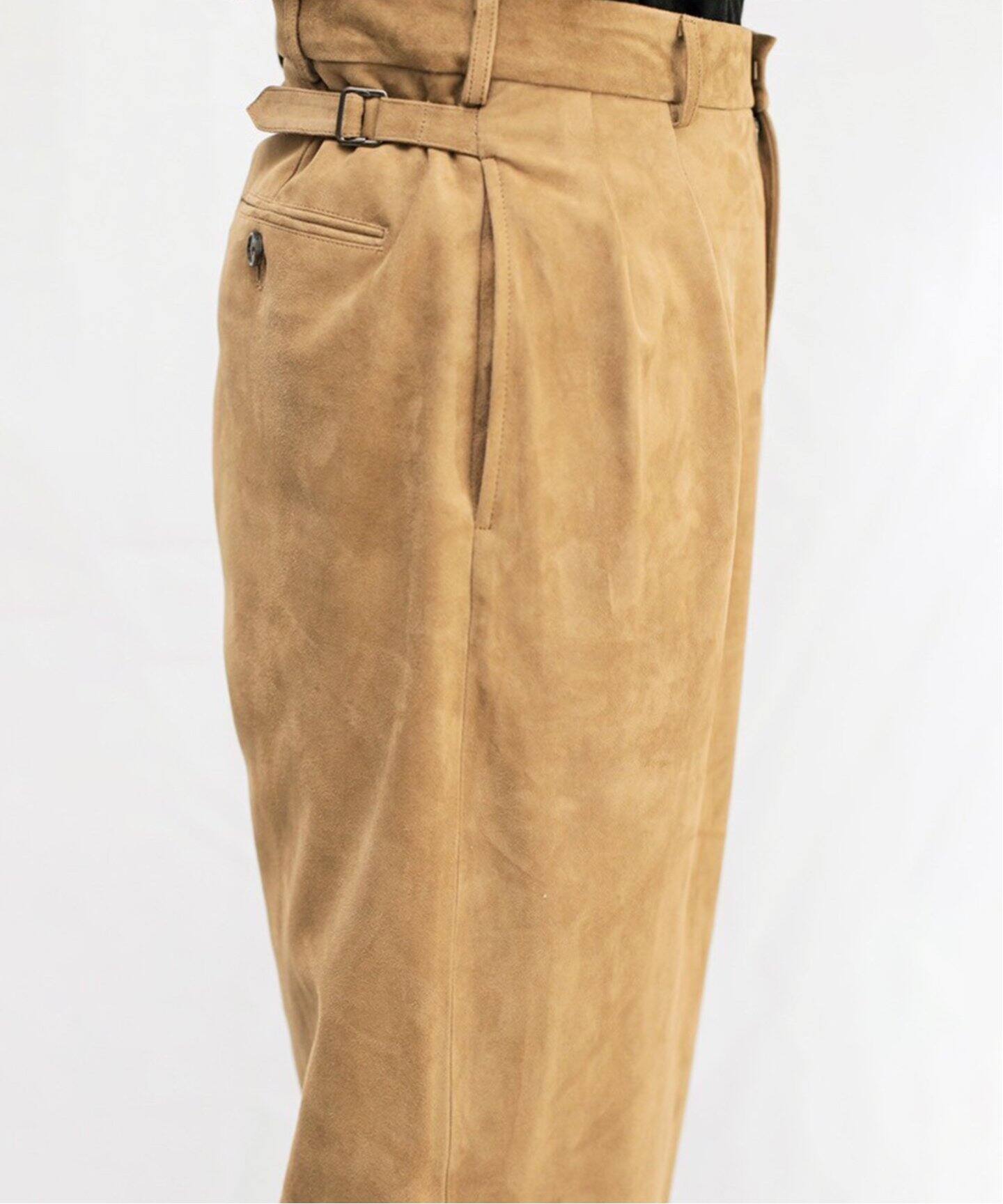 A.PRESSE/アプレッセ】Suede Trousers（スラックス）｜L