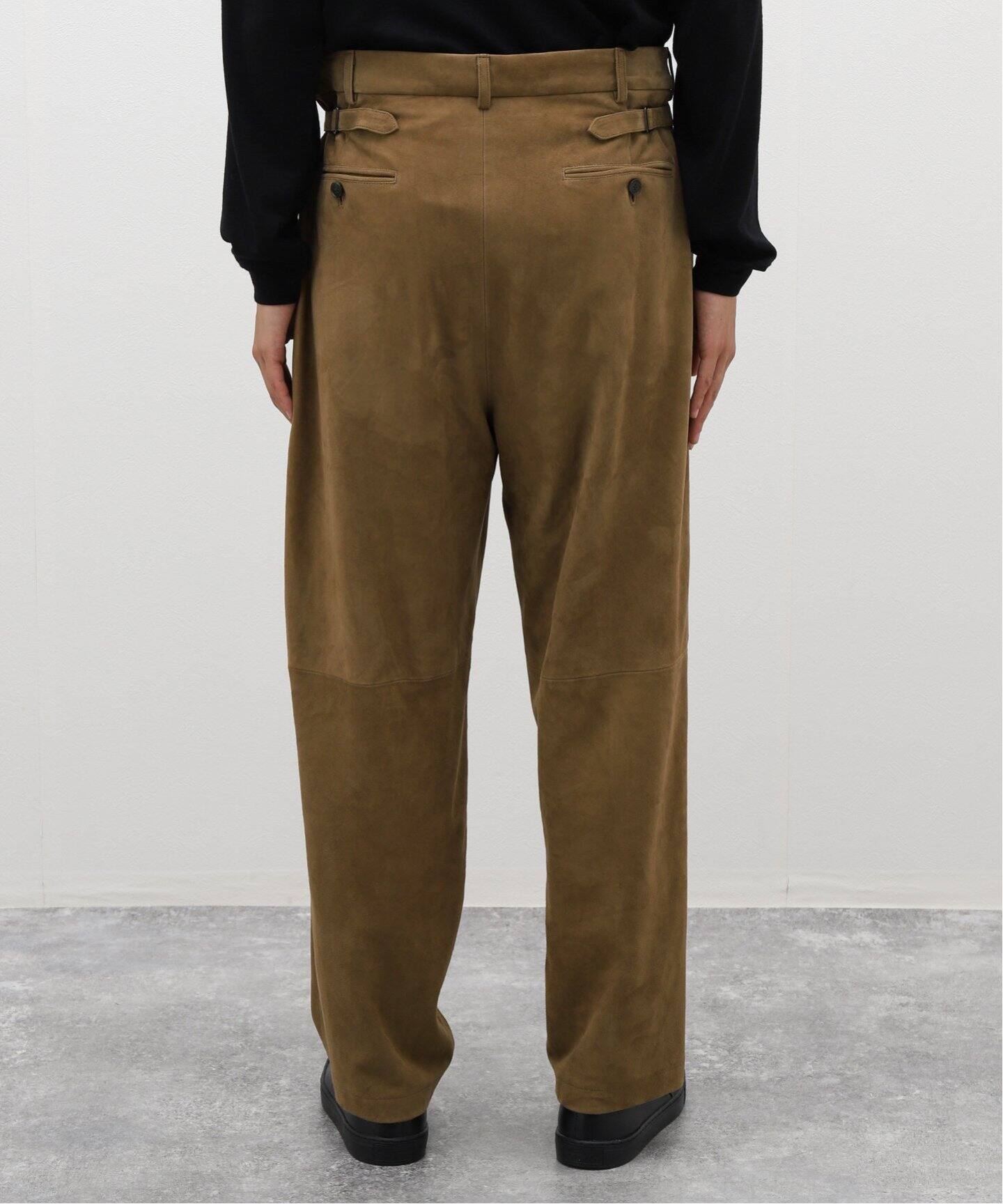 A.PRESSE/アプレッセ】Suede Trousers（スラックス）｜L