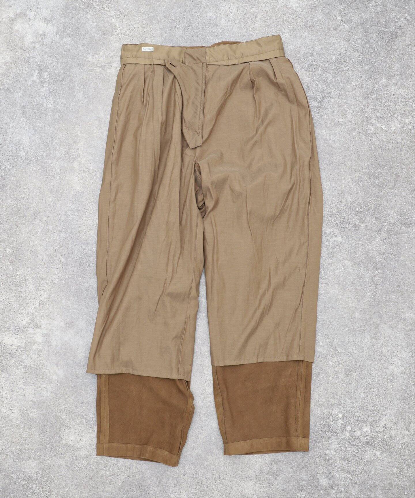 A.PRESSE/アプレッセ】Suede Trousers（スラックス）｜L