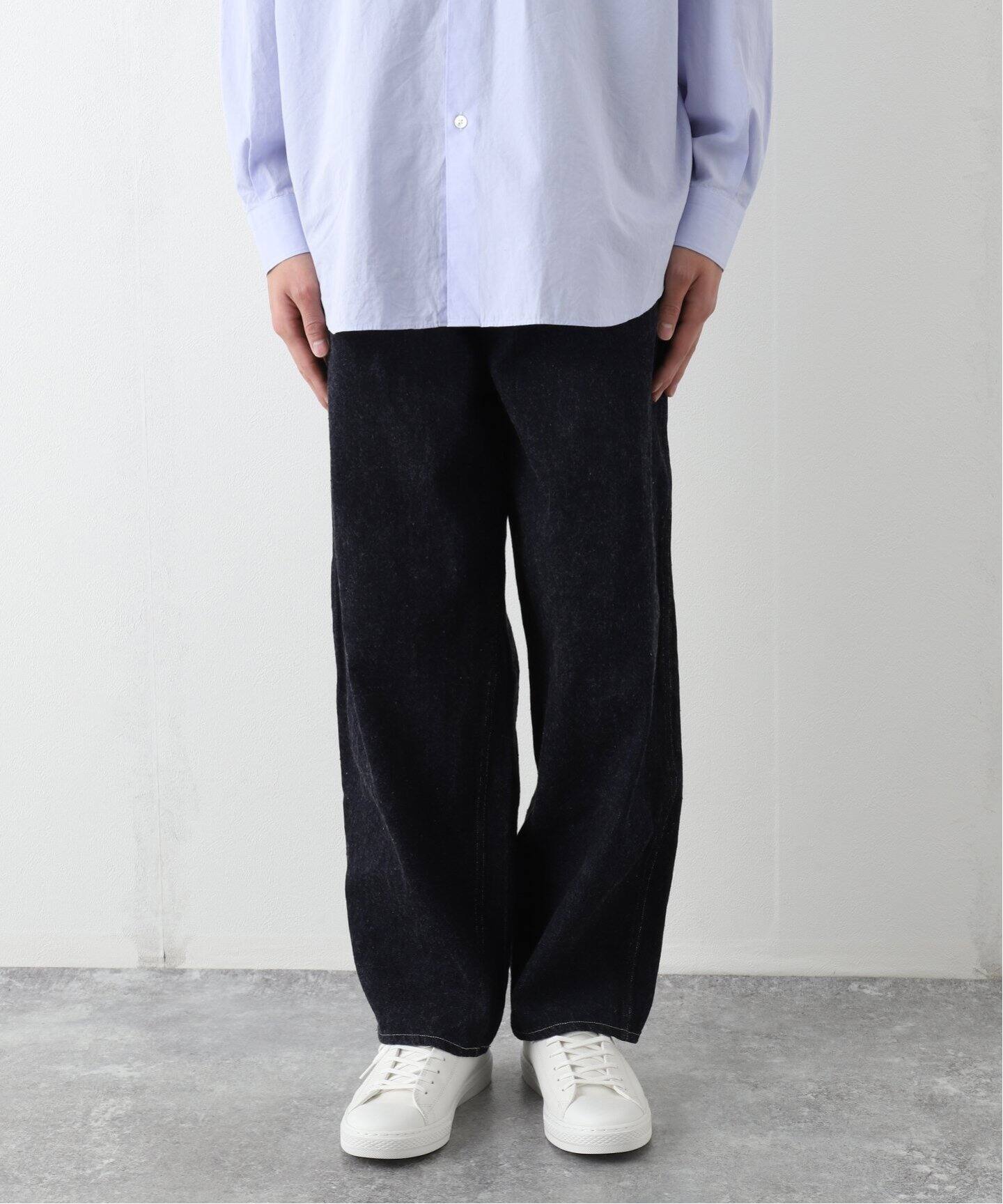 COMOLI / コモリ】denim belted pants（スラックス）｜L