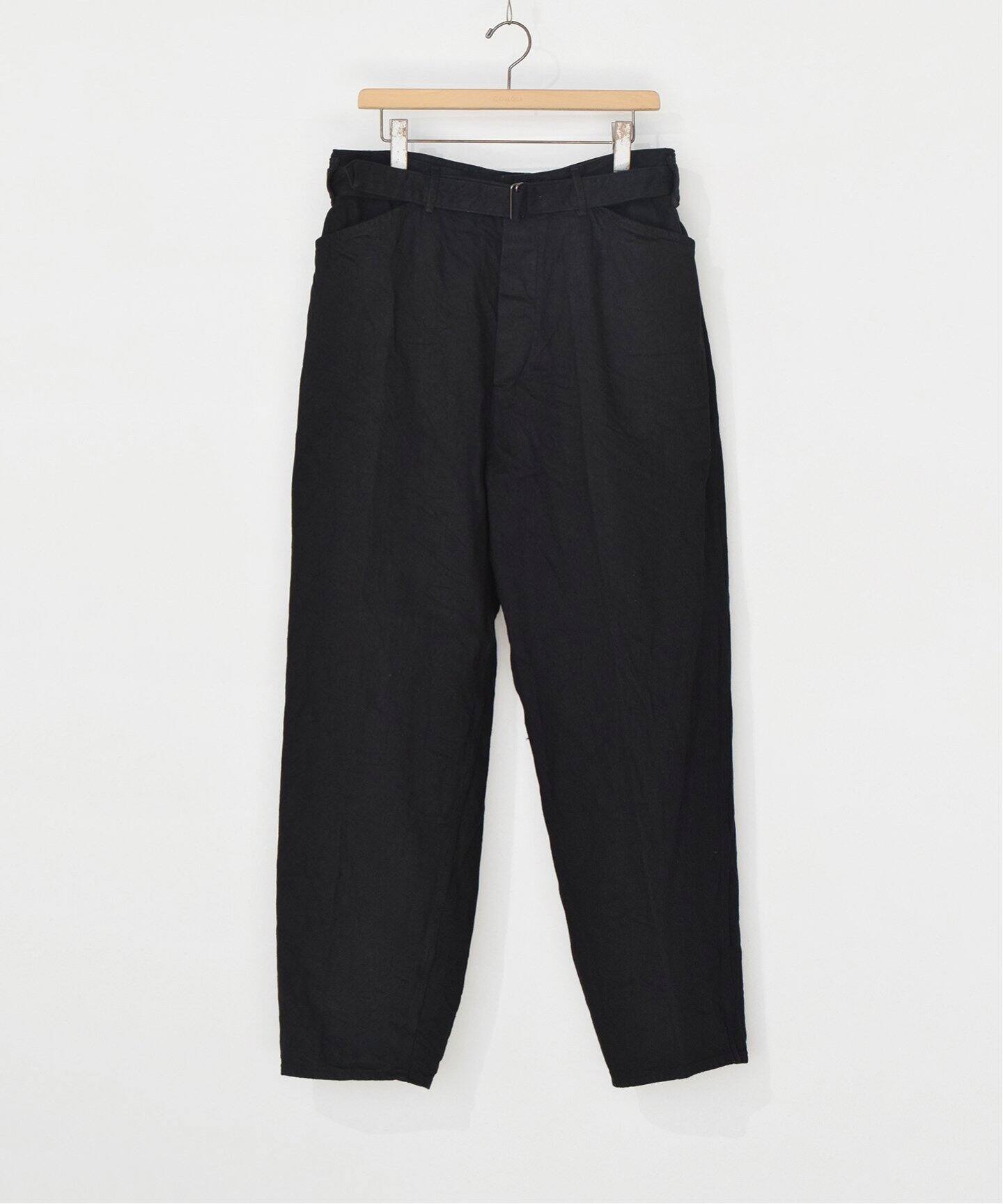 COMOLI / コモリ】denim belted pants（スラックス）｜L