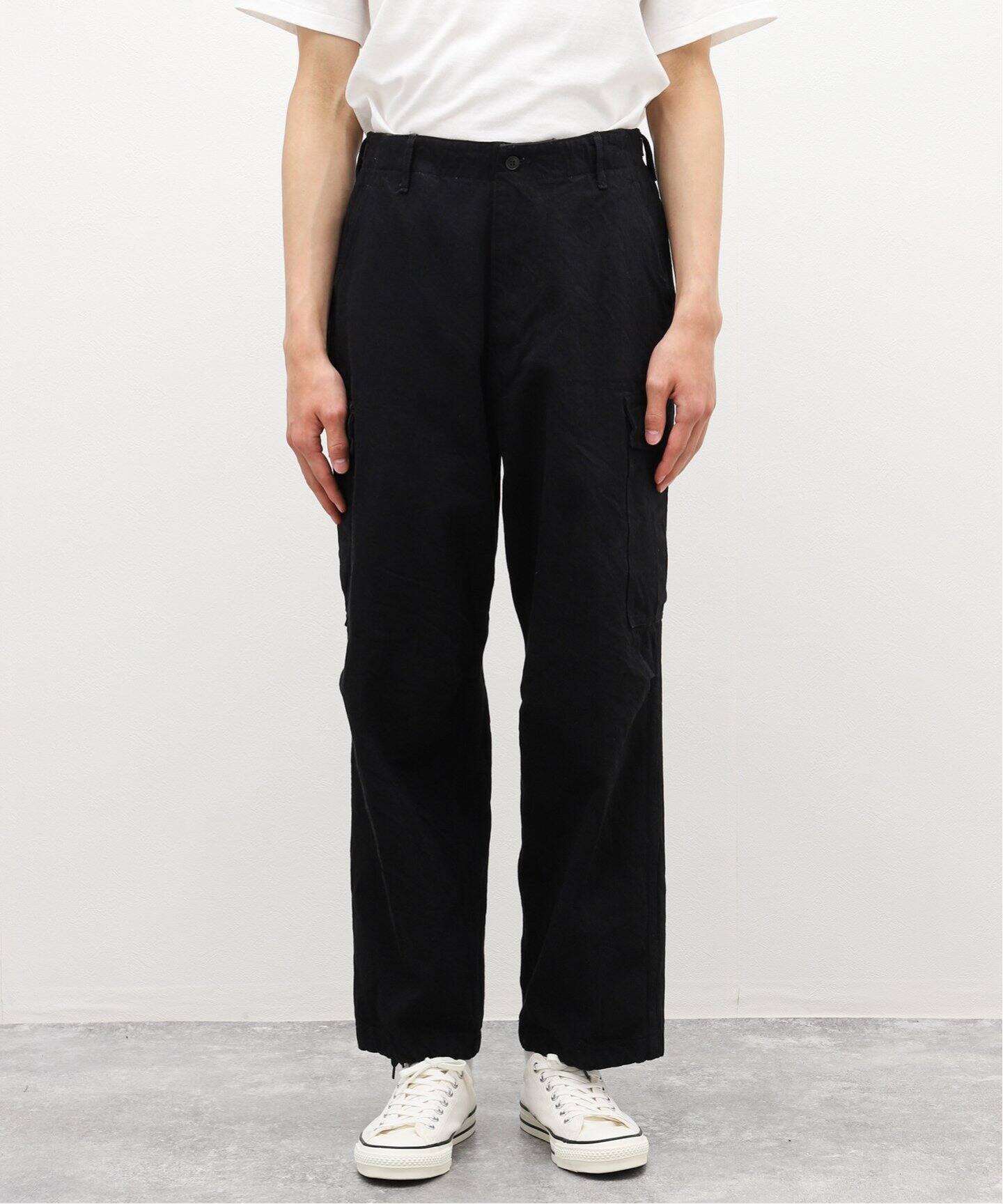COMOLI / コモリ】black denim bdu pt（スラックス）｜L
