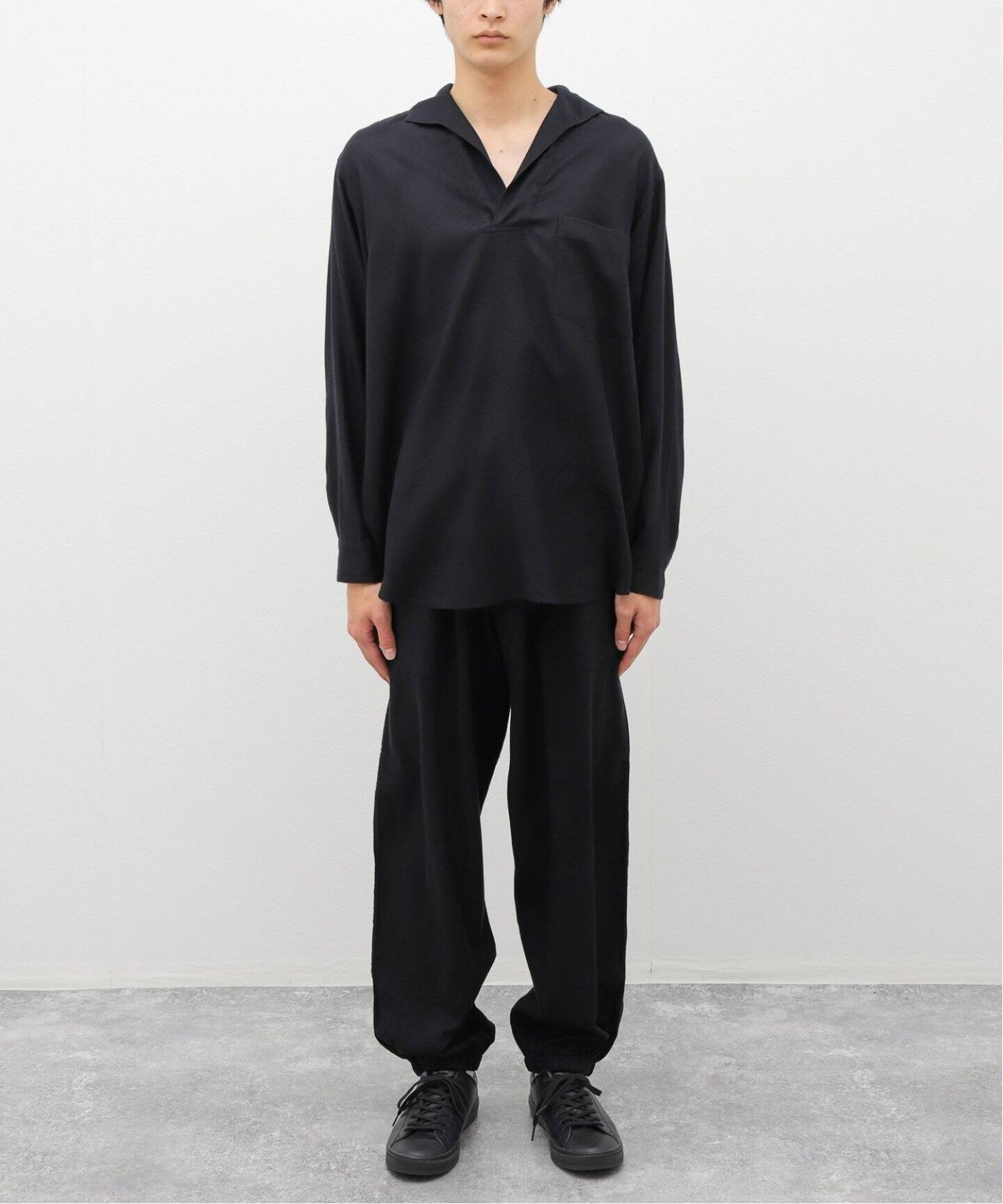 美品 完売品 COMOLI コモリ 23SS シルクネップドローストリングパンツ 