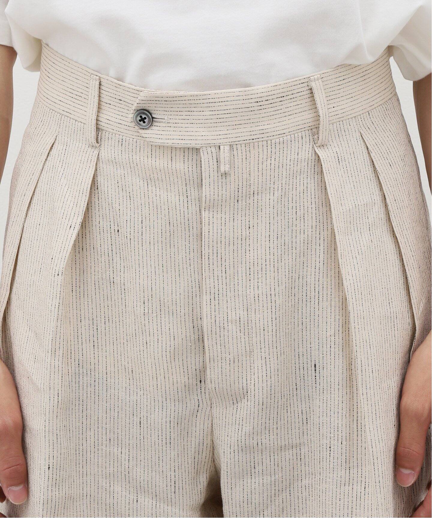 NEAT / ニート】SICILIAN LINEN STRIPE Wide Type1（スラックス）｜L  