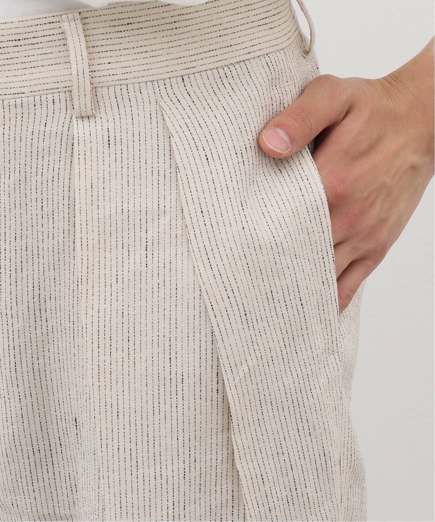 NEAT / ニート】SICILIAN LINEN STRIPE Wide Type1（スラックス）｜L  