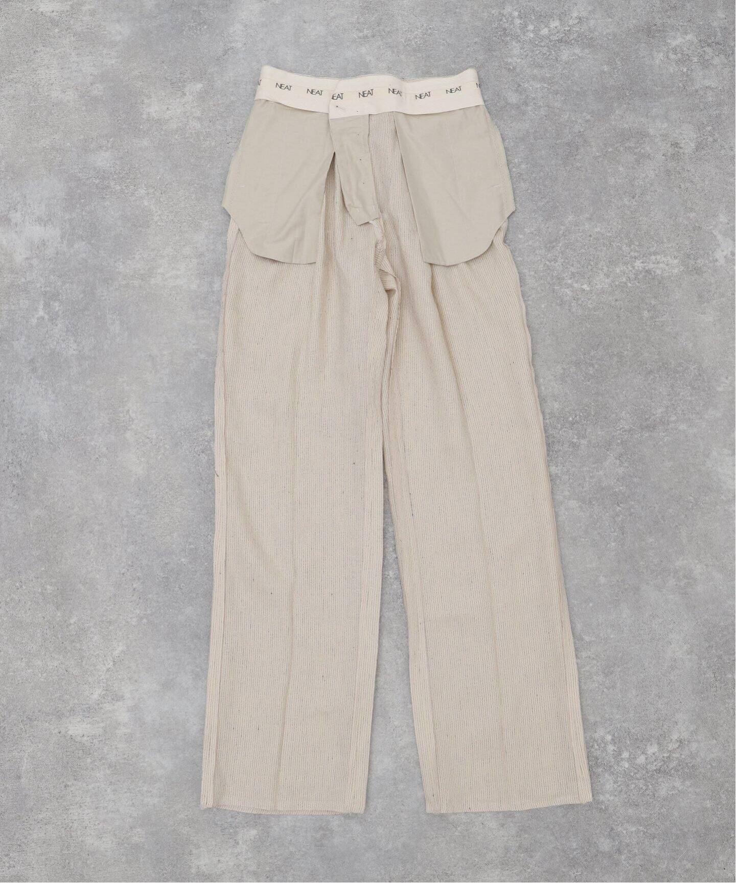 NEAT / ニート】SICILIAN LINEN STRIPE Wide Type1（スラックス）｜L  