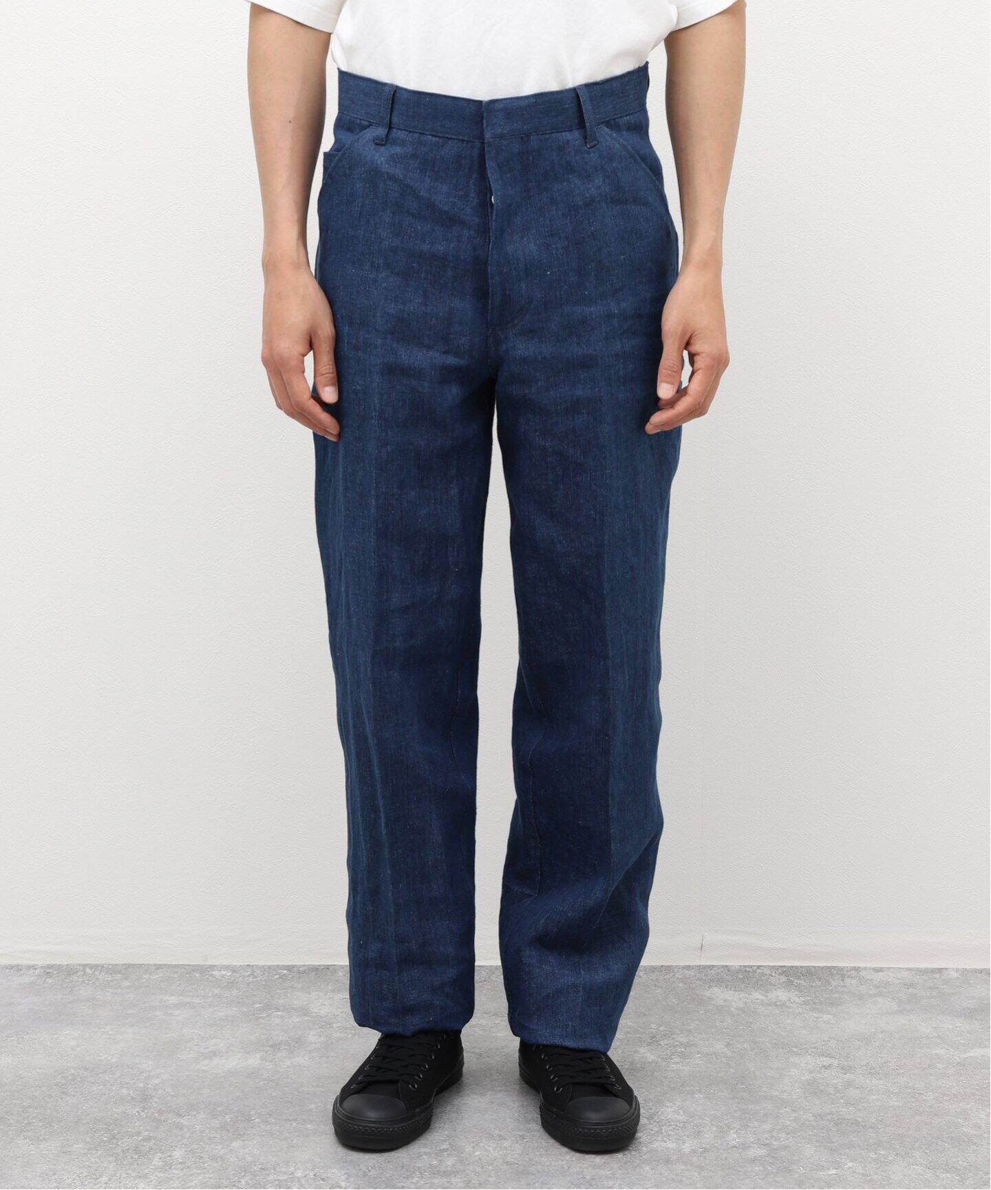NEAT / ニート】LINEN BLEACH DENIM Painter（スラックス）｜L