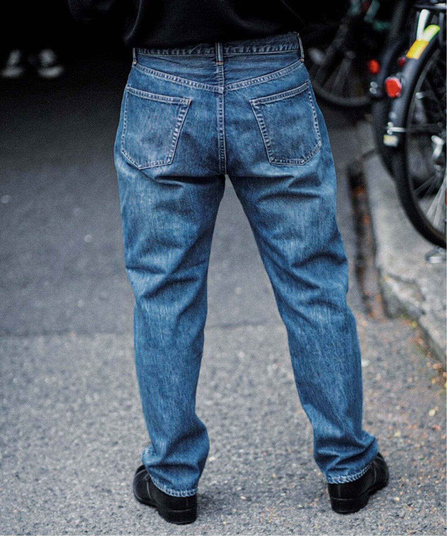 A.PRESSE/アプレッセ】Washed Denim Pants E（スラックス）｜L