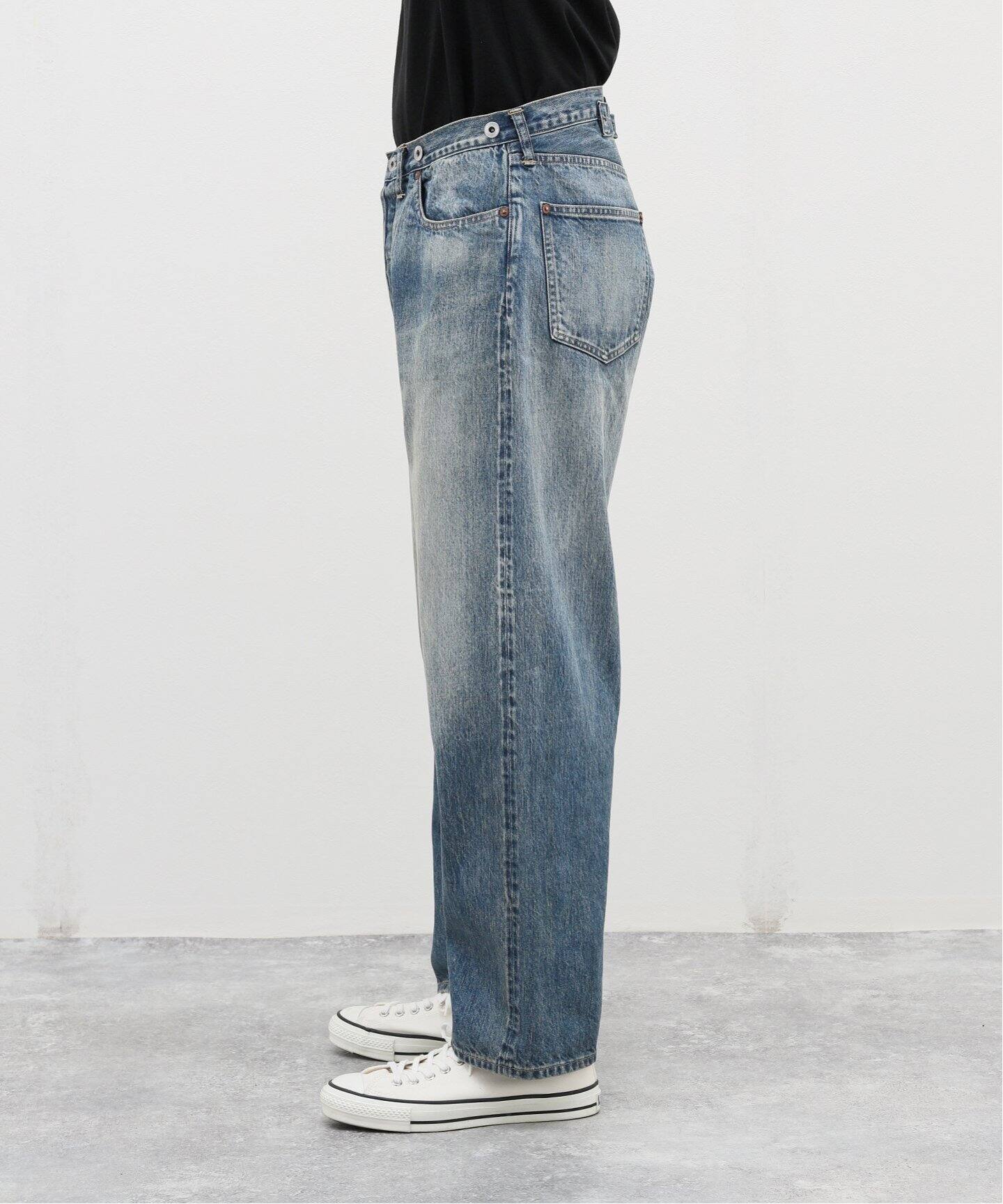 A.PRESSE/アプレッセ】No.22 Washed Wide Denim Pants（スラックス  