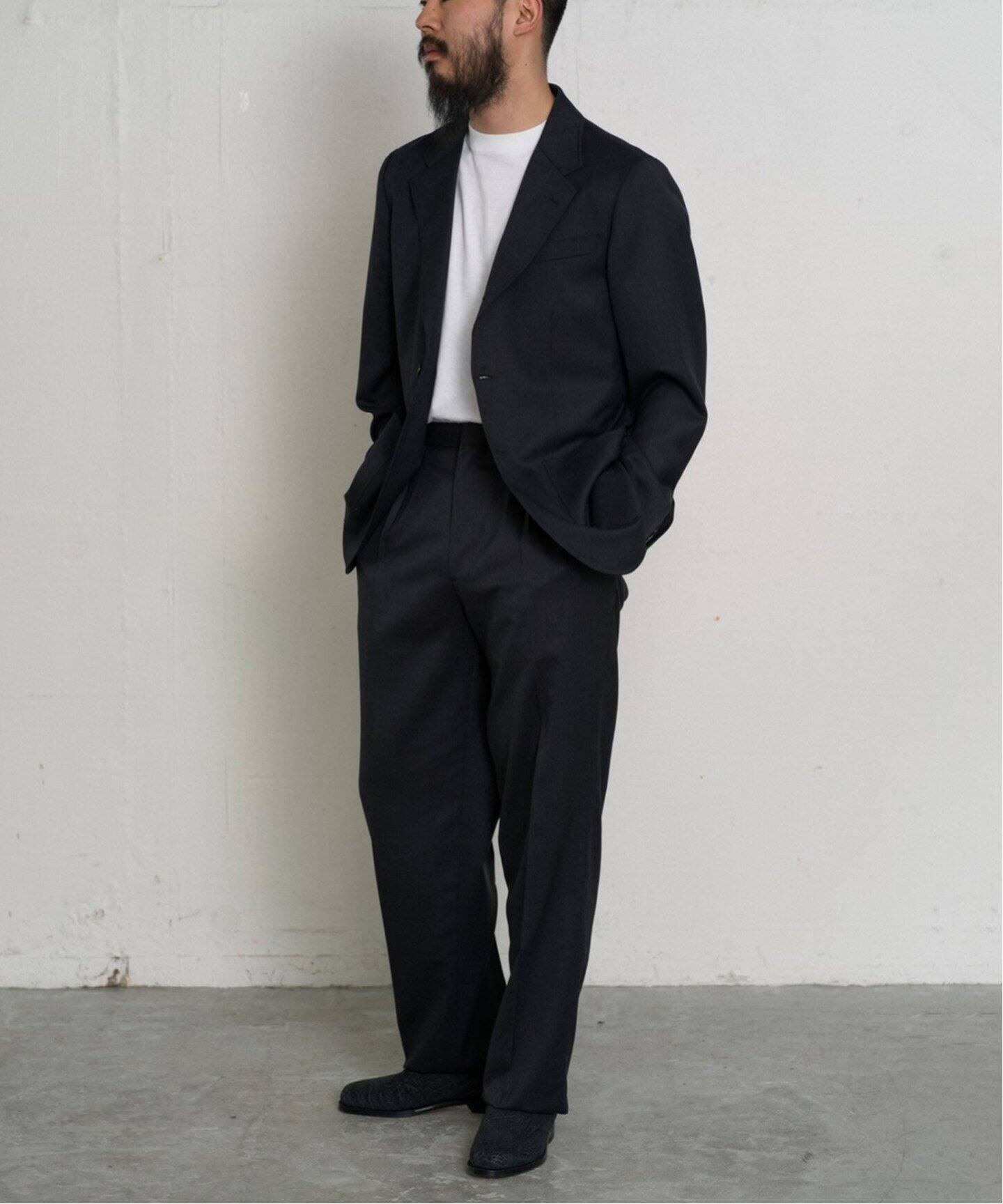 LE / エルイー】2TUCK WOOL PANTS（スラックス）｜L