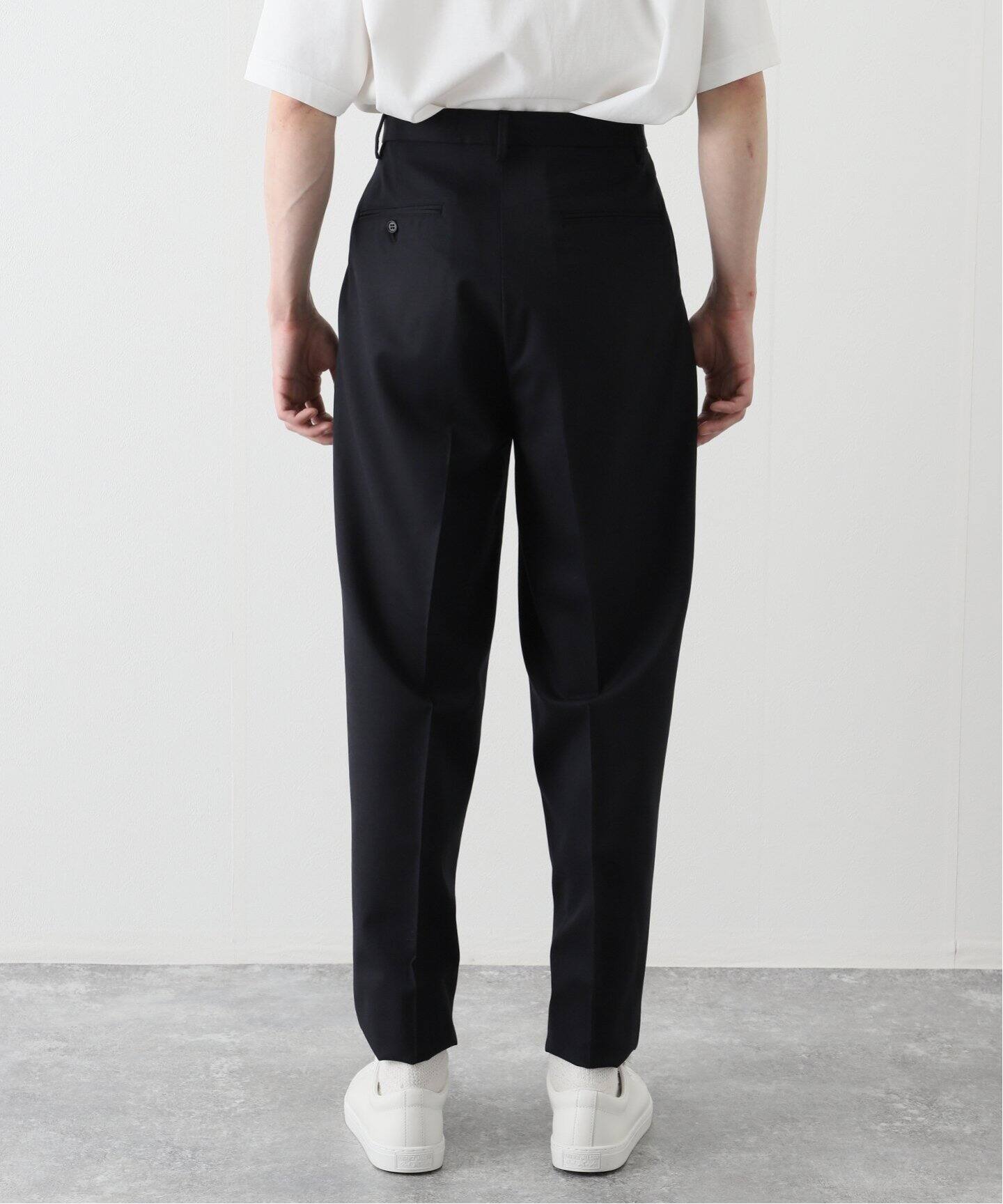 LE / エルイー】WIDE 2TUCK WOOL PANTS（スラックス）｜L