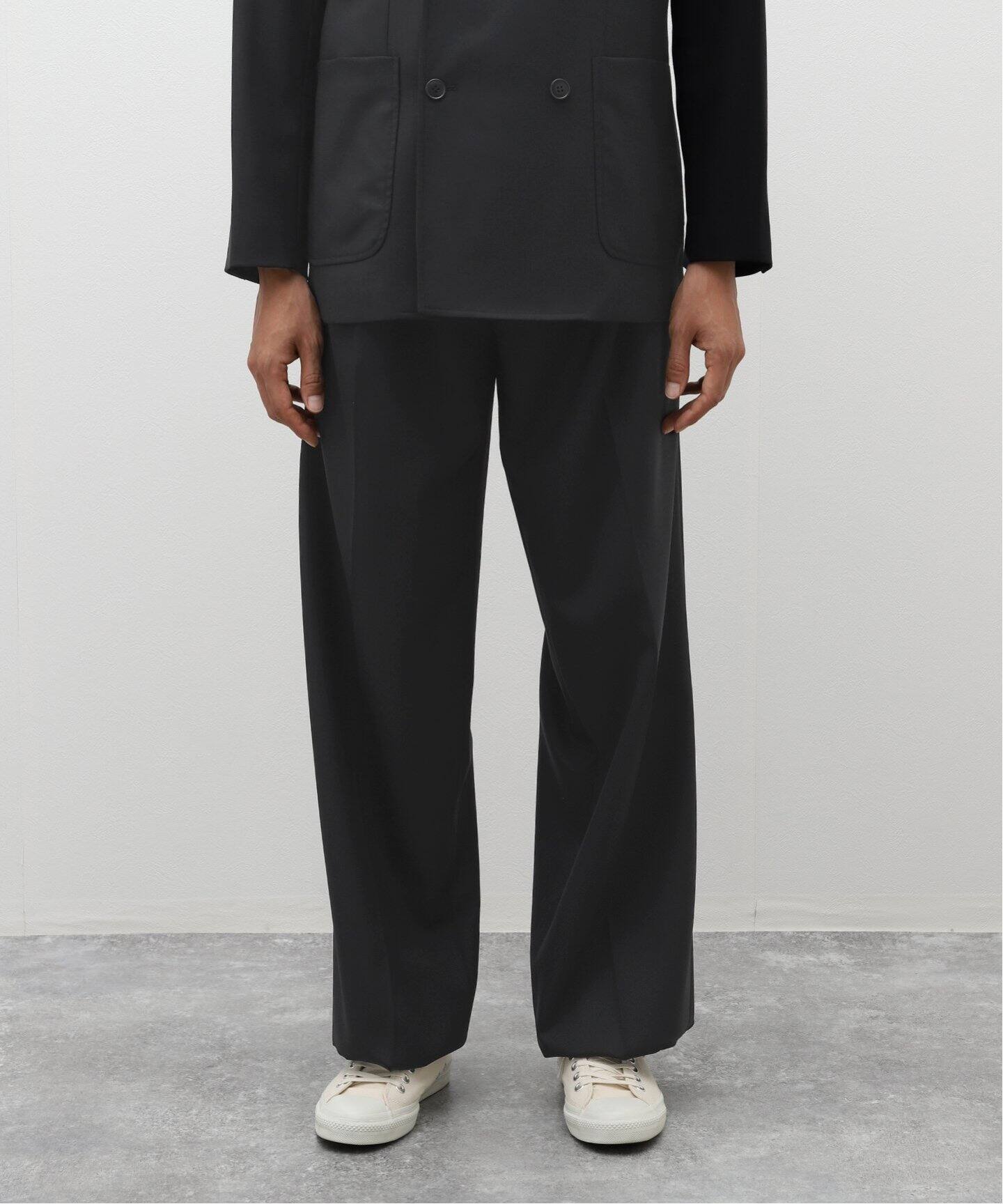 LE / エルイー】WIDE 2TUCK WOOL PANTS（スラックス）｜L