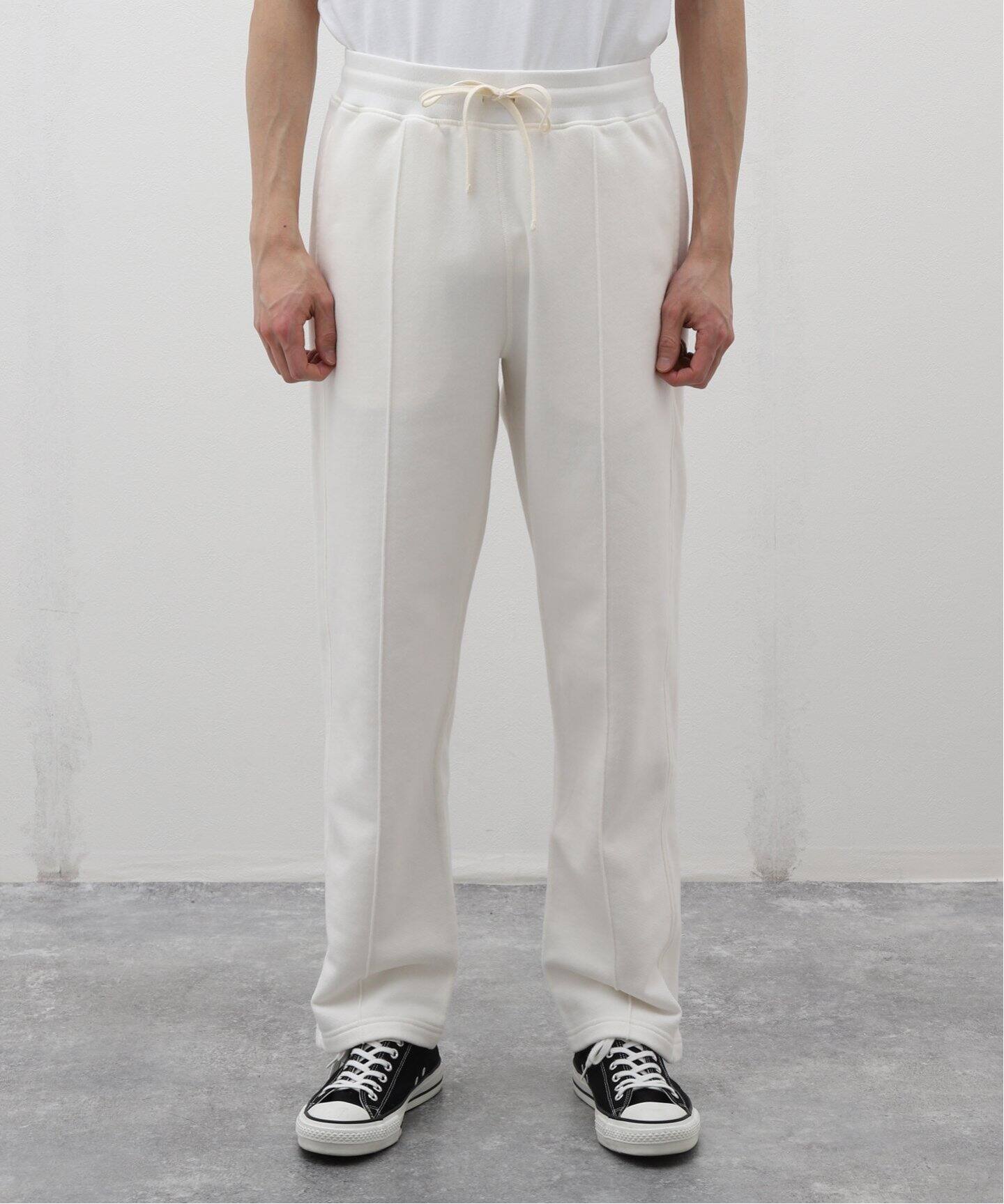レイニングチャンプ パンツ ホワイト MIDWEIGHT FLEECE TRACK PANT（スラックス）｜REIGNING CHAMP