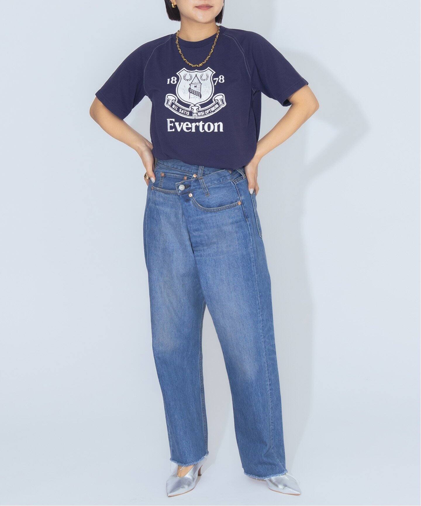 オーバーラップデニムパンツ（デニムパンツ・ジーンズ）｜Bonum 