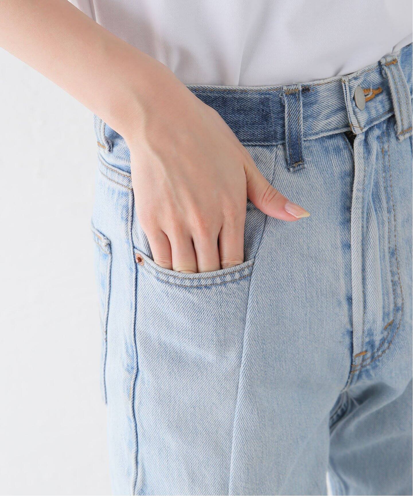 【未使用】⭐️Bonum ボナム ペイント リメイクパンツ メンズ M ペインター * 5ポケット リメイク デニムパンツ（デニムパンツ