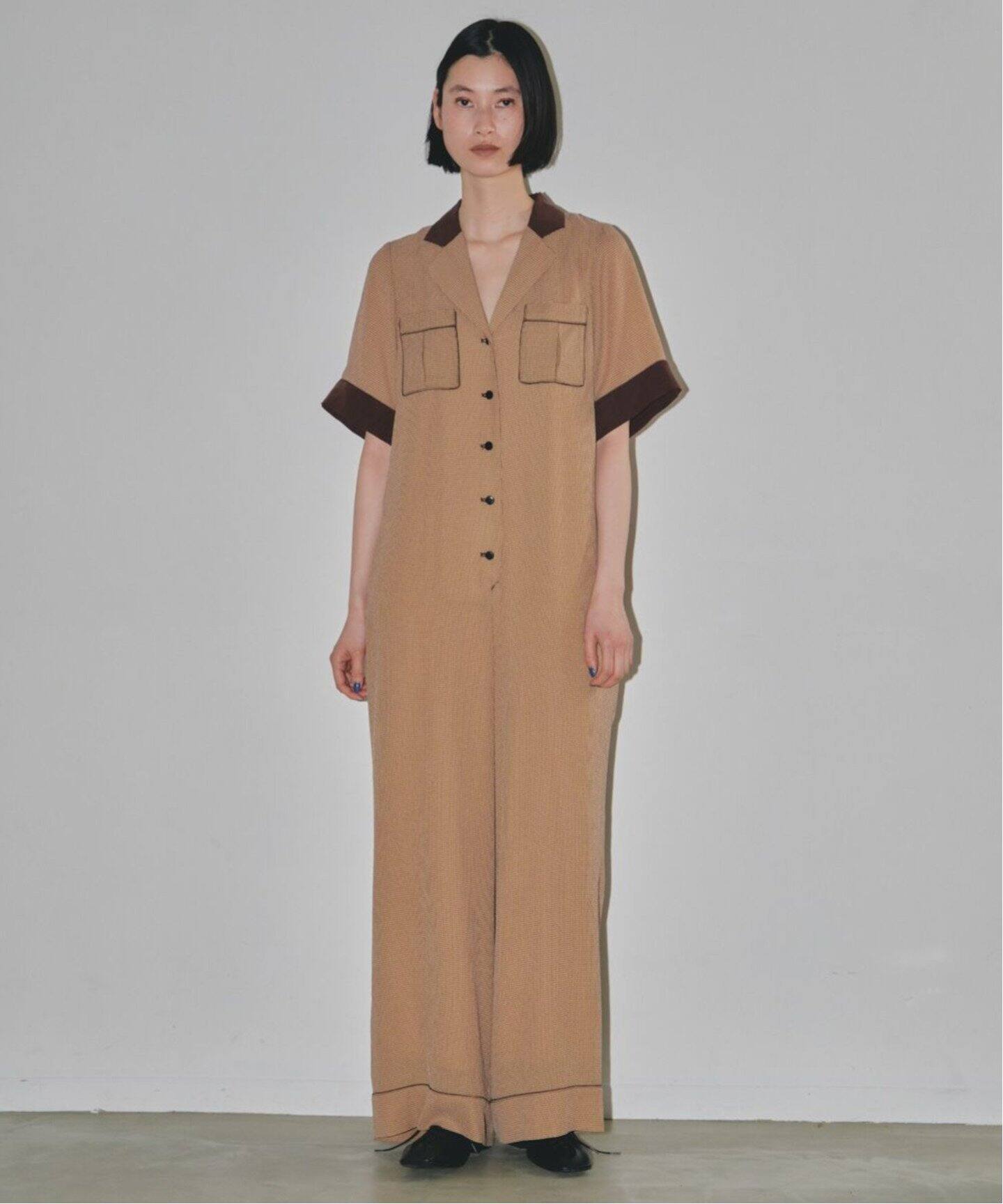 TODAYFUL / トゥデイフル】Georgette Check Combinaison（つなぎ  