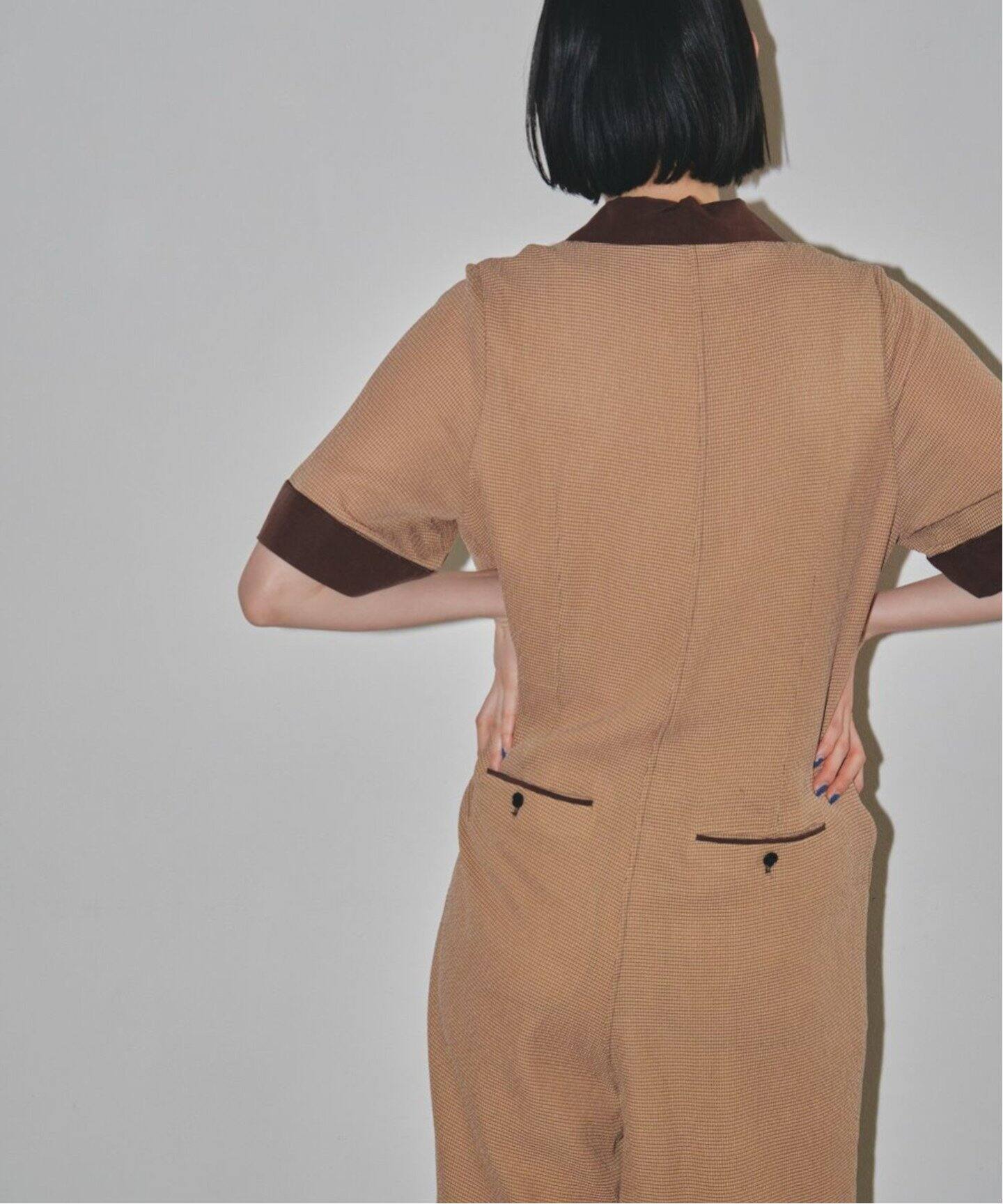 TODAYFUL / トゥデイフル】Georgette Check Combinaison（つなぎ 