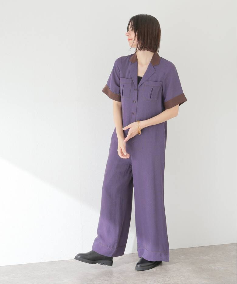 TODAYFUL / トゥデイフル】Georgette Check Combinaison（つなぎ 