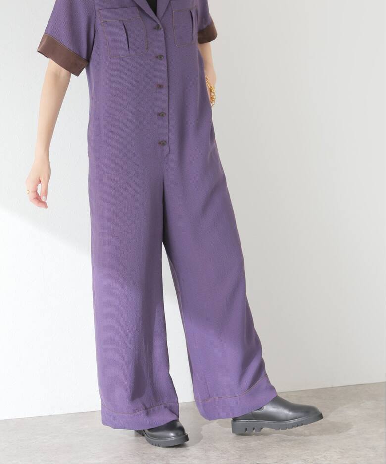 TODAYFUL / トゥデイフル】Georgette Check Combinaison（つなぎ  