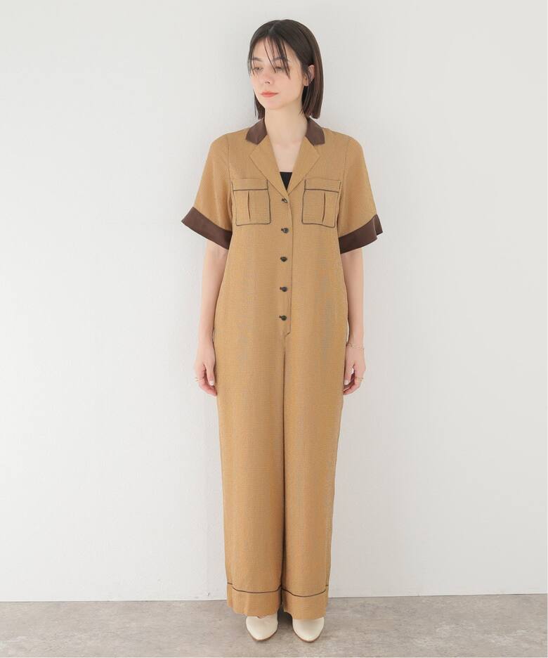 TODAYFUL / トゥデイフル】Georgette Check Combinaison（つなぎ 