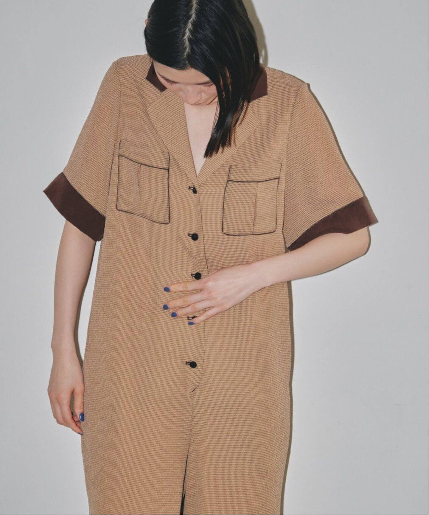 TODAYFUL / トゥデイフル】Georgette Check Combinaison（つなぎ  