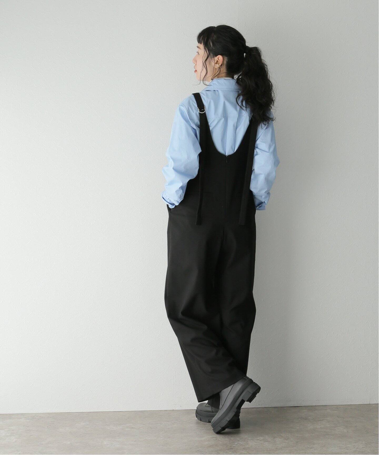 CLANE / クラネ】LOOSE SALOPETTE PANTS（サロペット／オーバーオール 