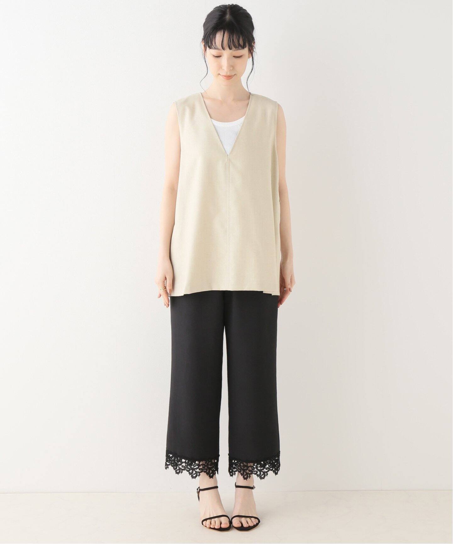 裾レースパンツ（その他パンツ）｜La Totalite（ラ トータリテ）の通販 