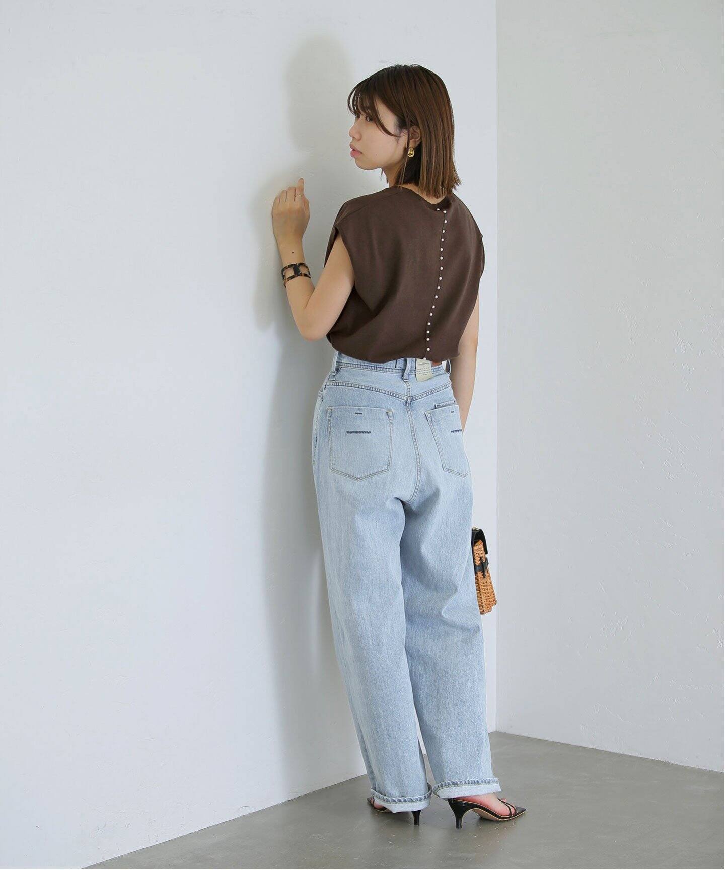 YANUK/ヤヌーク】Joan Loose Straight denim（デニムパンツ・ジーンズ 