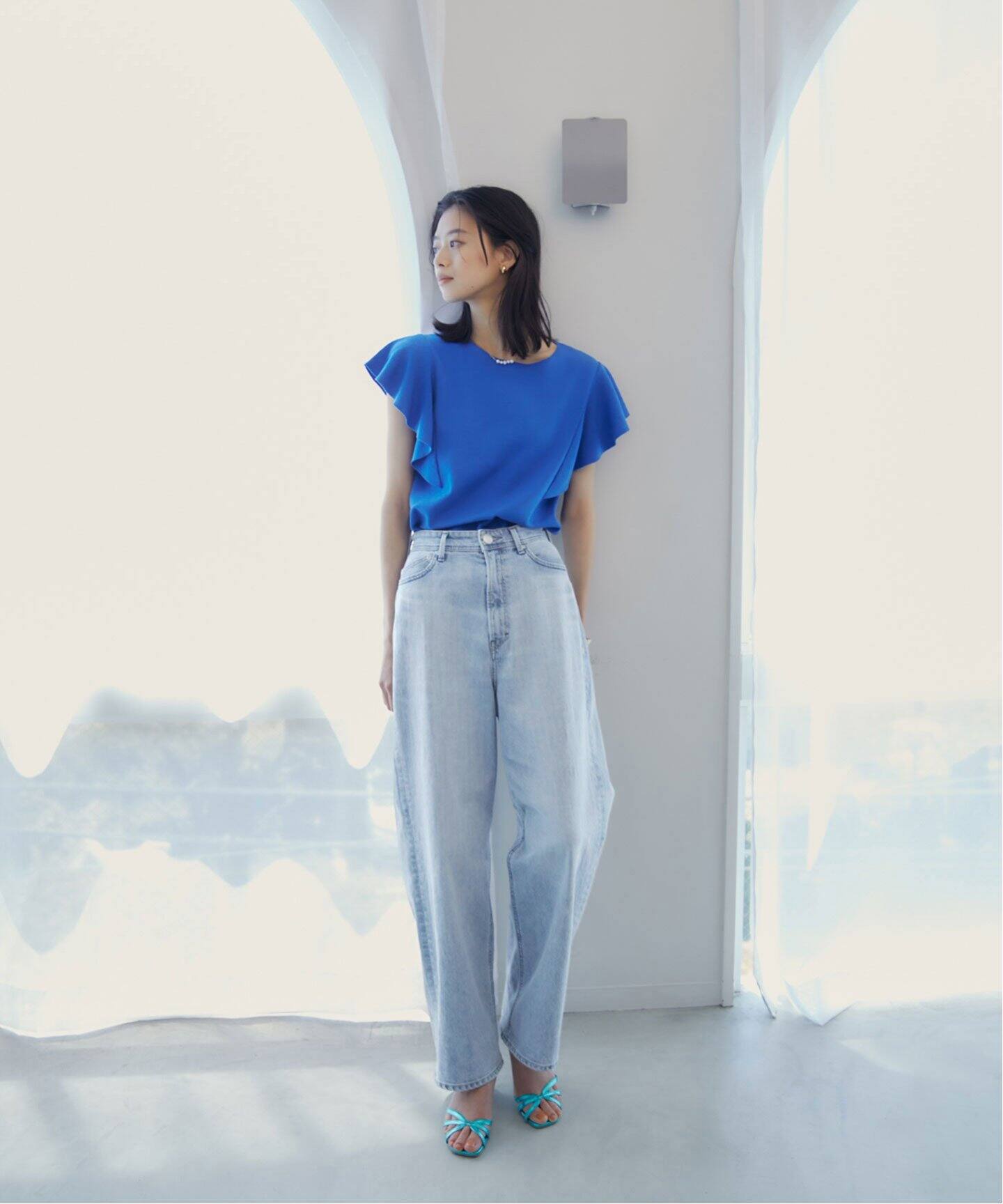 YANUK/ヤヌーク】Joan Loose Straight denim（デニムパンツ・ジーンズ 