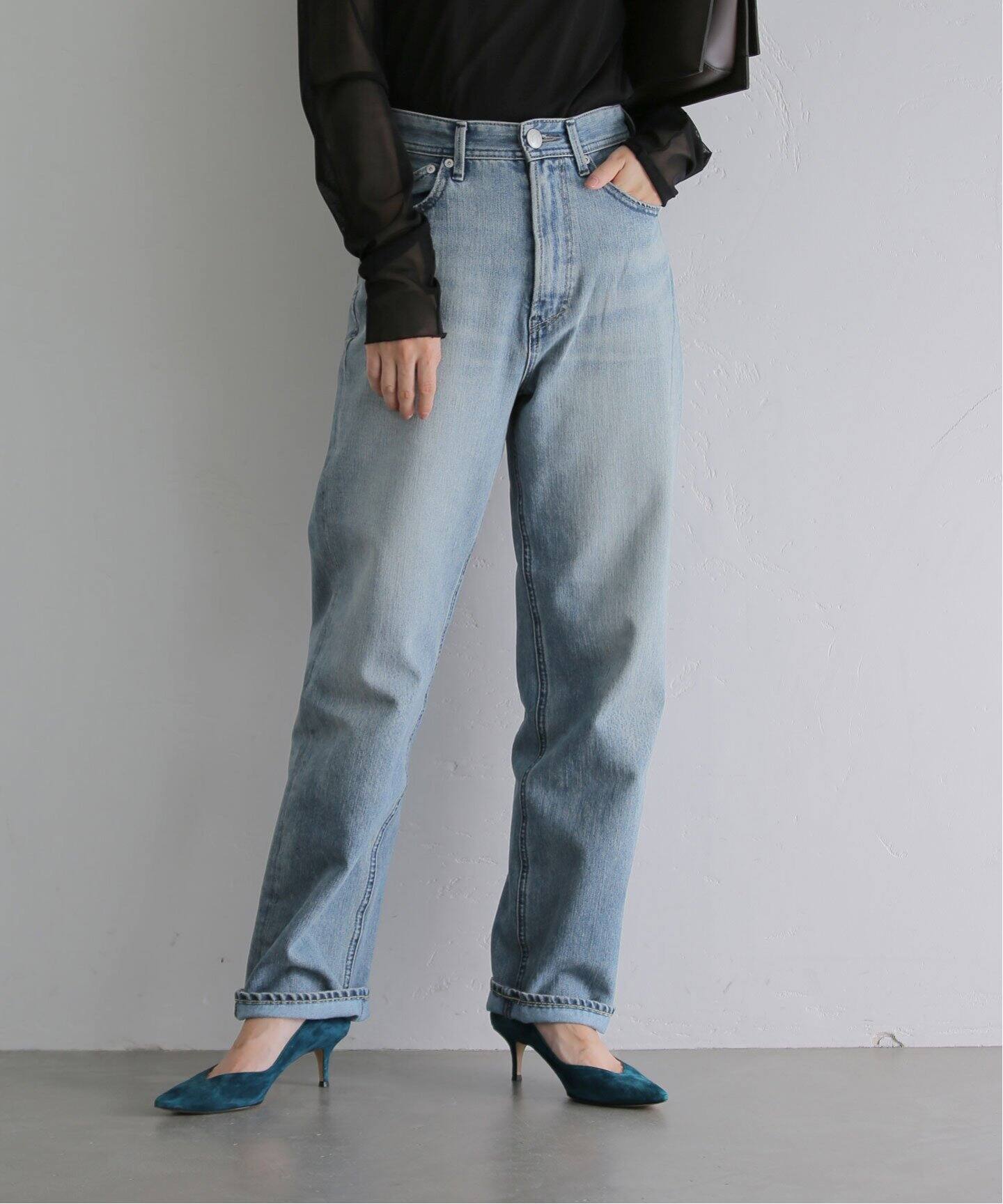 YANUK/ヤヌーク】LEA Boys Straight denim（デニムパンツ・ジーンズ  