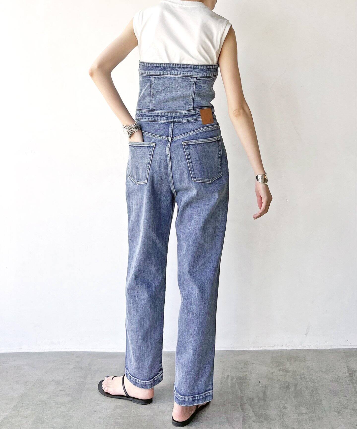 5 1/2 BARE-ALL-IN-ONE DENIM（つなぎ／オールインワン）｜Spick and 