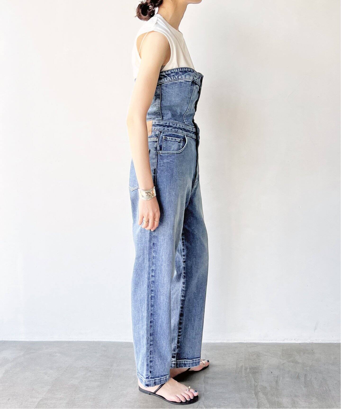 5 1/2 BARE-ALL-IN-ONE DENIM（つなぎ／オールインワン）｜Spick and 