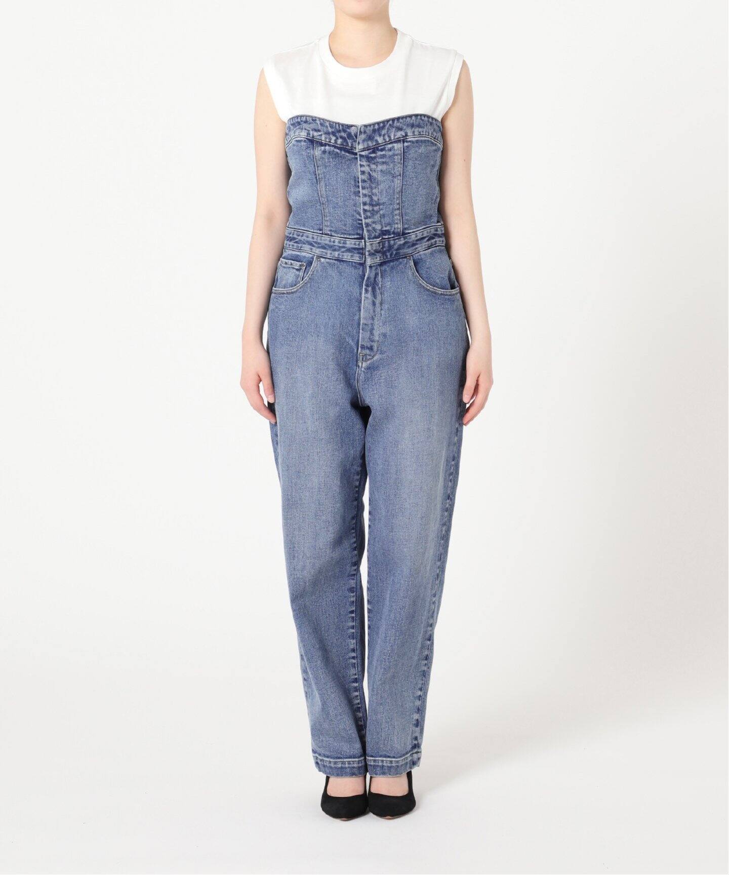 5 1/2 BARE-ALL-IN-ONE DENIM（つなぎ／オールインワン）｜Spick and 